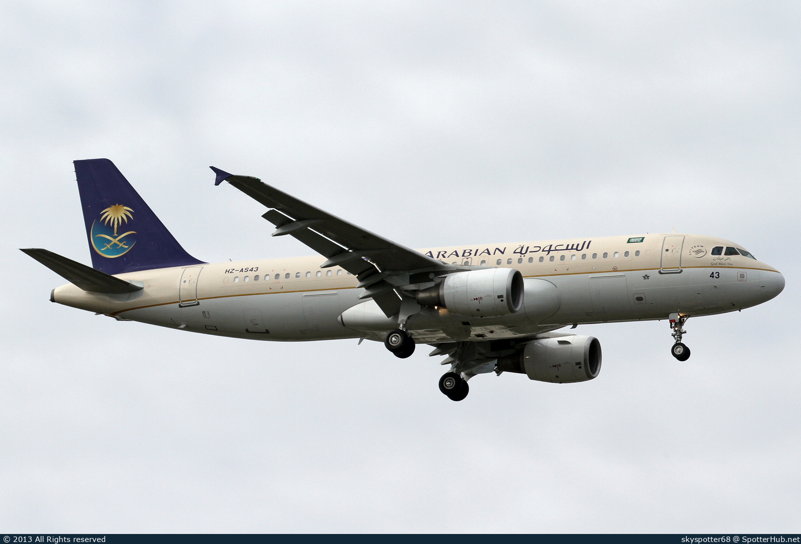 Photo of HZ-AS43 - Airbus A320-214 operated by Saudi Arabian Airlines