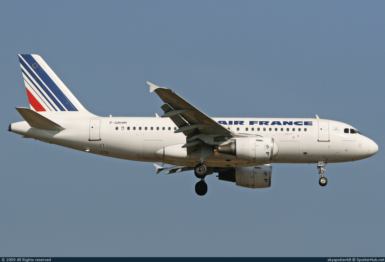 Photo of F-GRHM - Airbus A319-111 operated by Air France