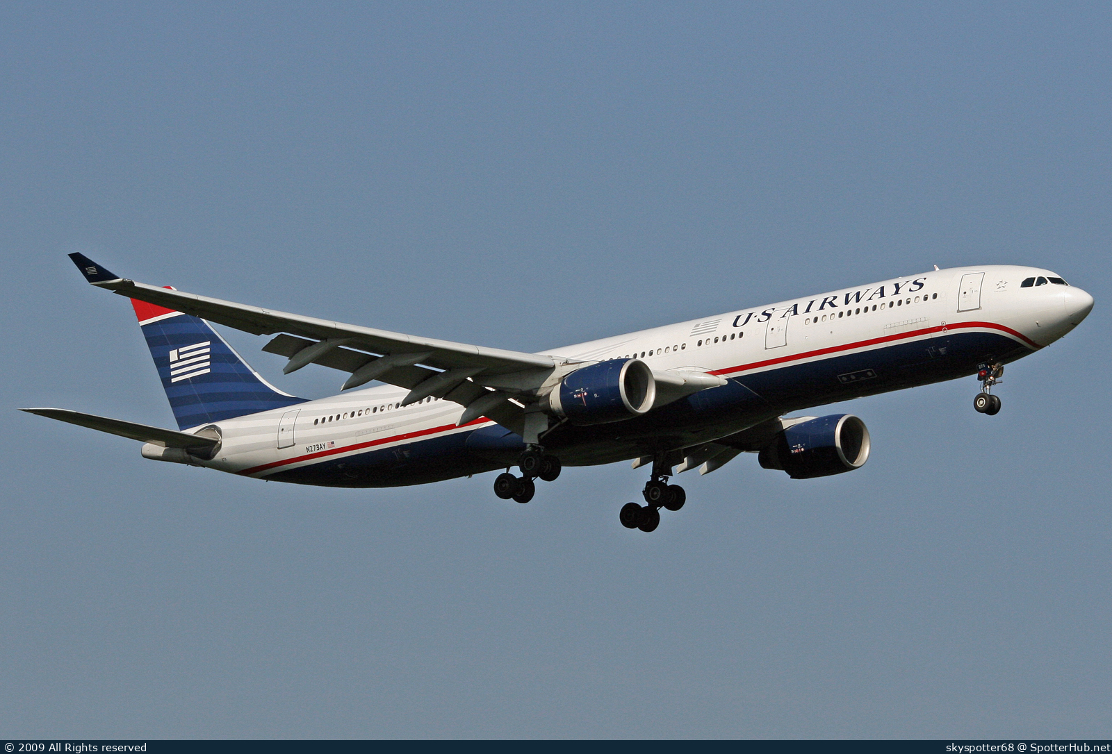 Photo of N273AY - Airbus A330-323 operated by US Airways