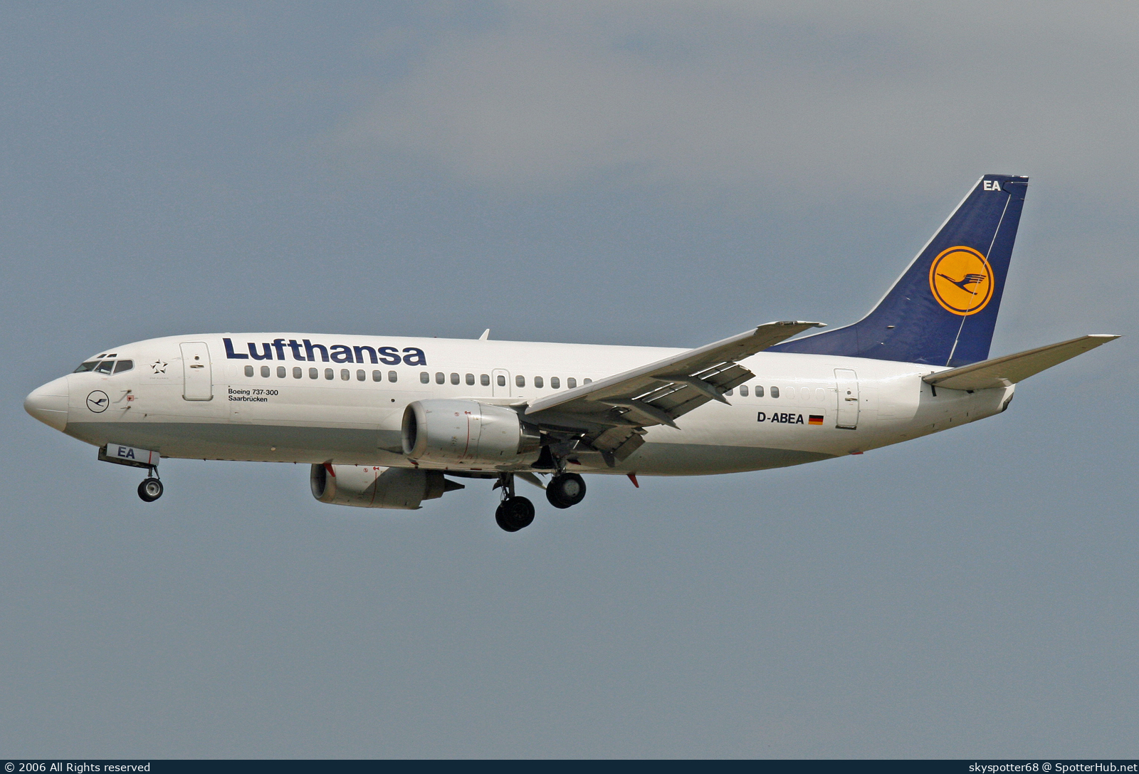 Photo of D-ABEA - Boeing 737-330 operated by Lufthansa