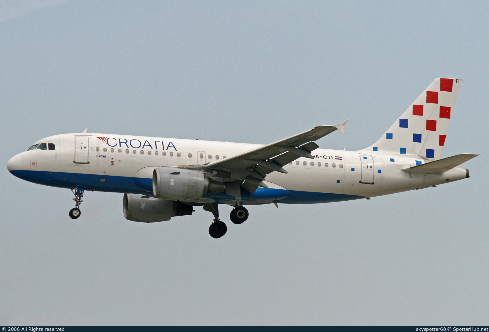 Photo of 9A-CTI - Airbus A319-112 operated by Croatia Airlines