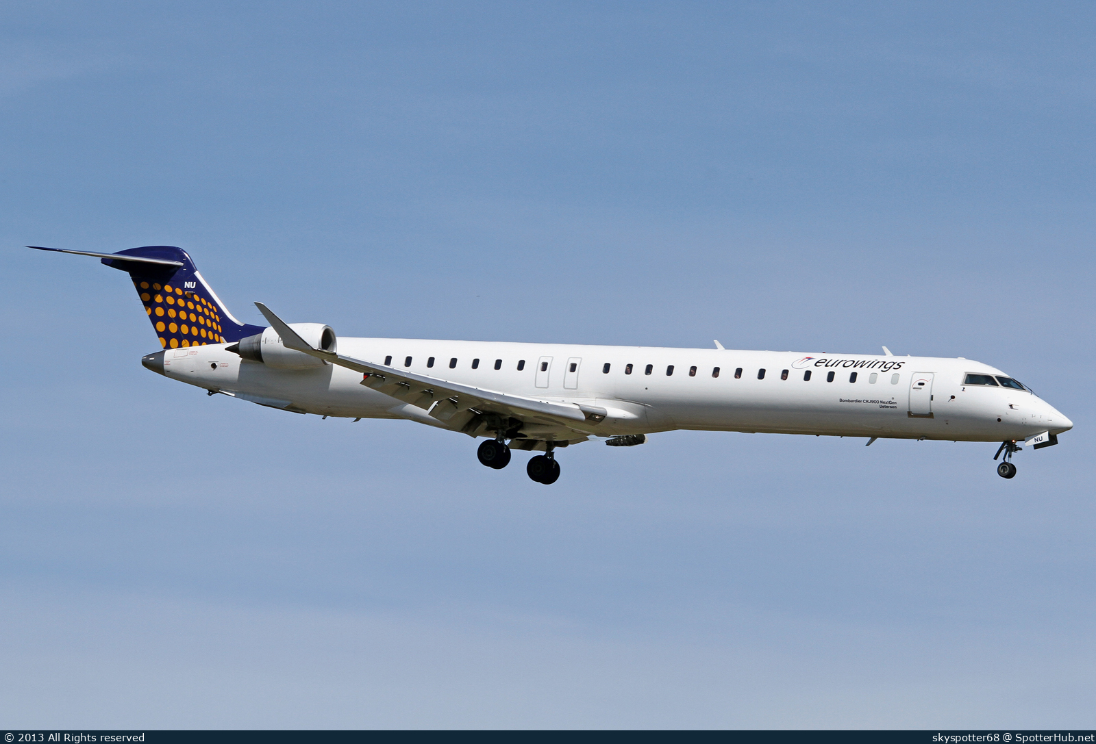 Photo of D-ACNU - Bombardier CRJ-900LR operated by Eurowings
