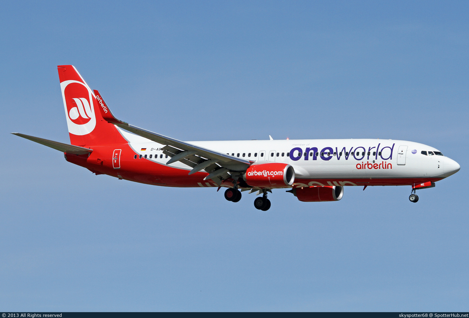Photo of D-ABME - Boeing 737-86J operated by Air Berlin