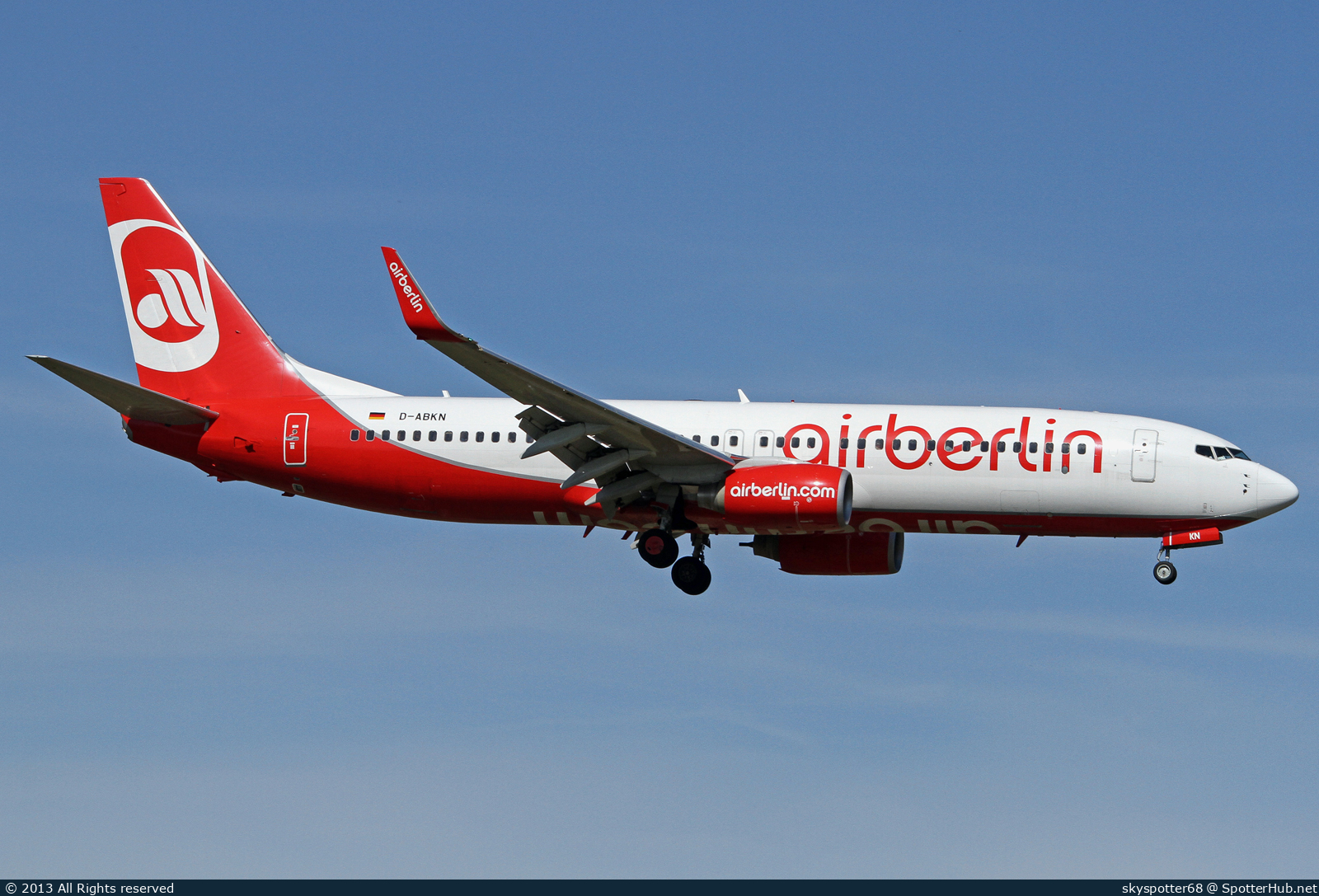 Photo of D-ABKN - Boeing 737-86J operated by Air Berlin