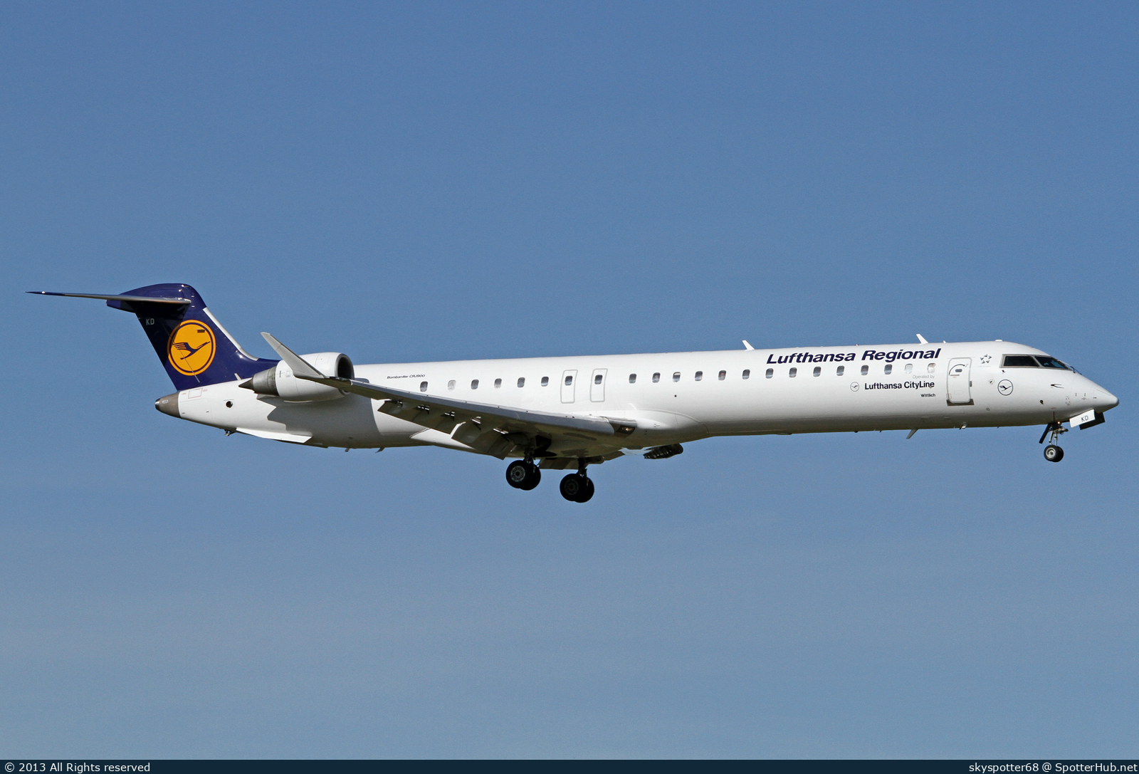 Photo of D-ACKD - Bombardier CRJ-900LR operated by Lufthansa CityLine