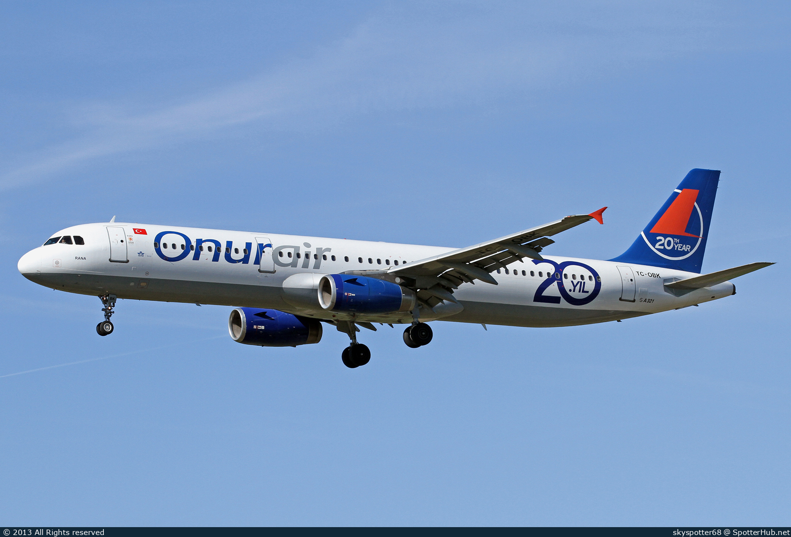 Photo of TC-OBK - Airbus A321-231 operated by Onur Air