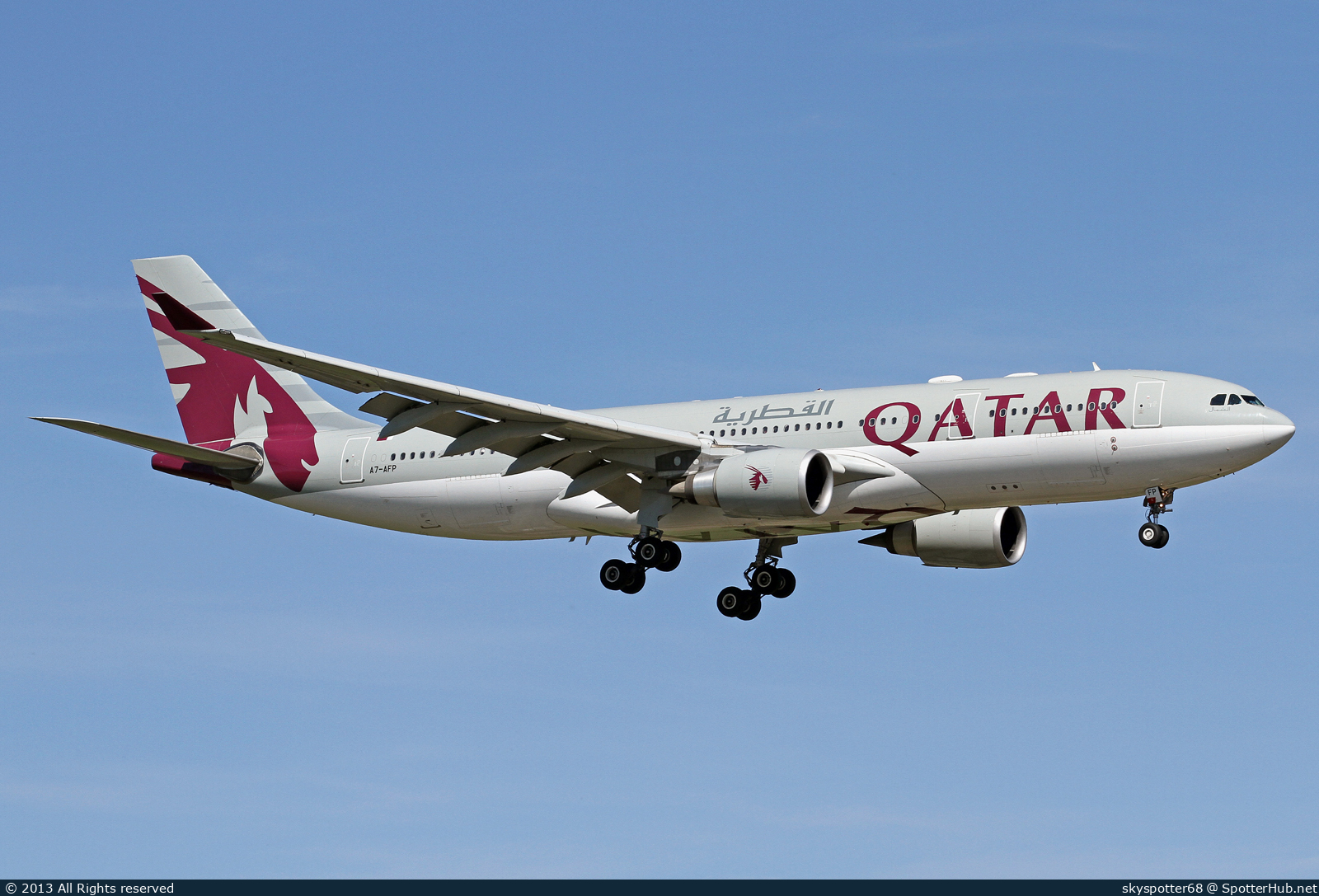 Photo of A7-AFP - Airbus A330-202 operated by Qatar Airways
