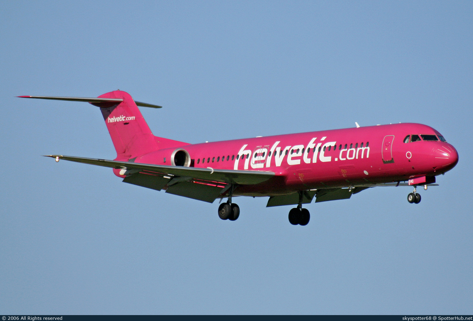 Photo of HB-JVC - Fokker 100 operated by Helvetic Airways