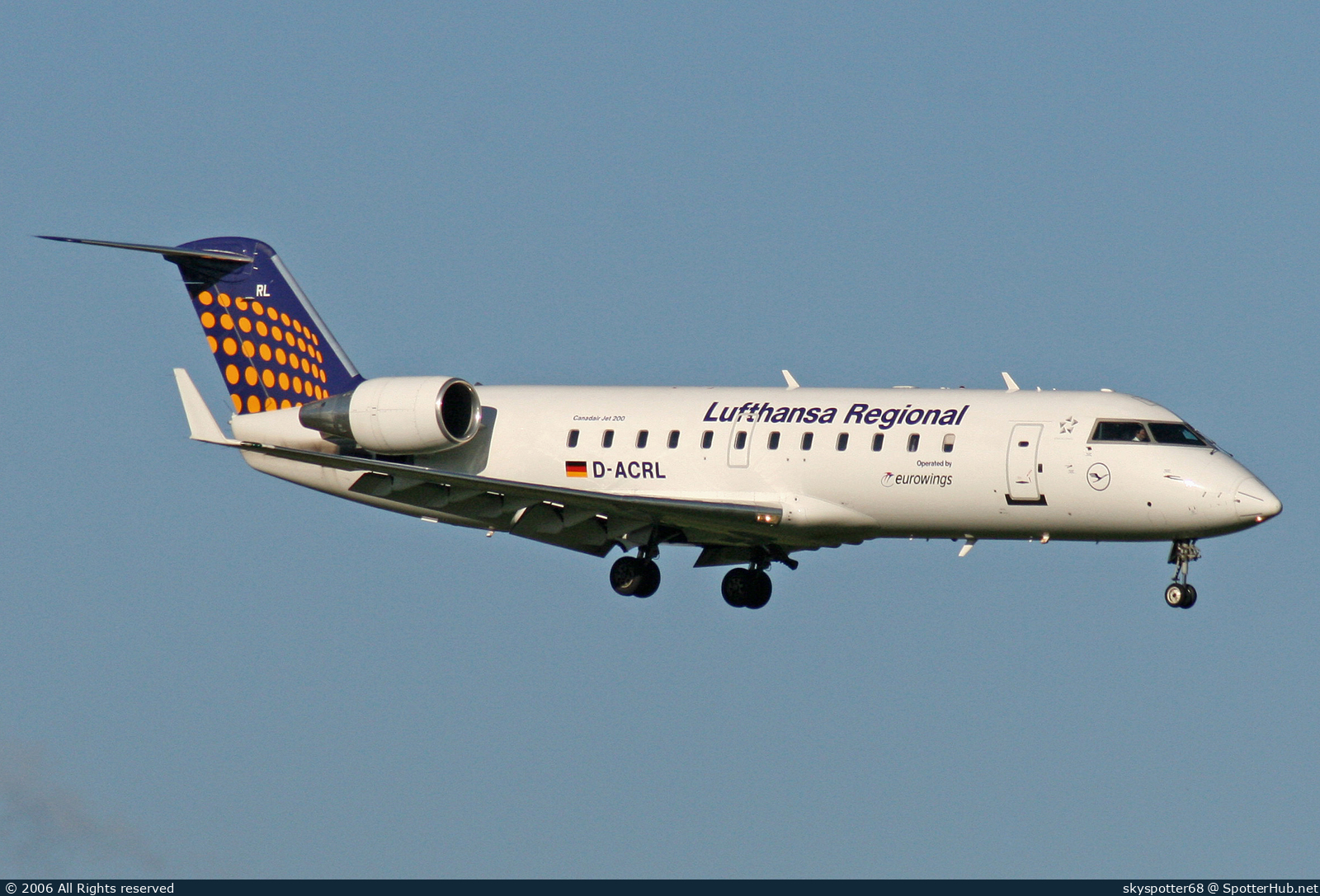 Photo of D-ACRL - Bombardier CRJ-200LR operated by Lufthansa Regional (opb Eurowings)