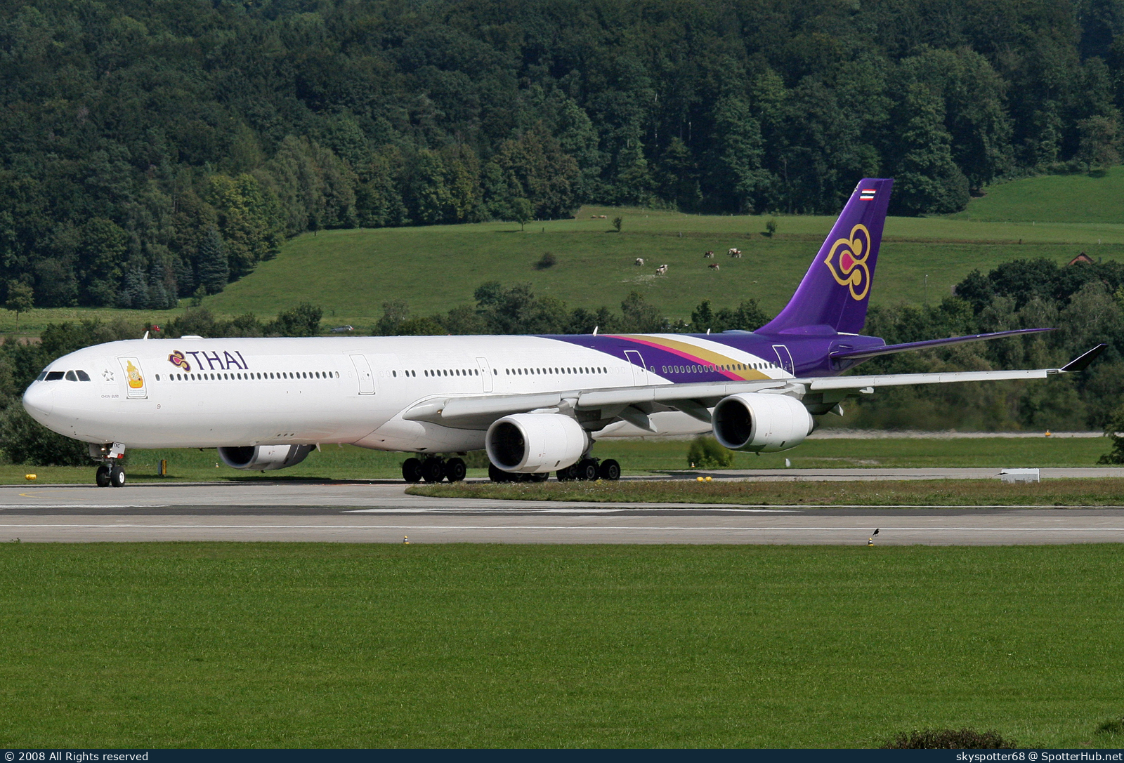 Photo of HS-TNC - Airbus A340-642 operated by Thai Airways International