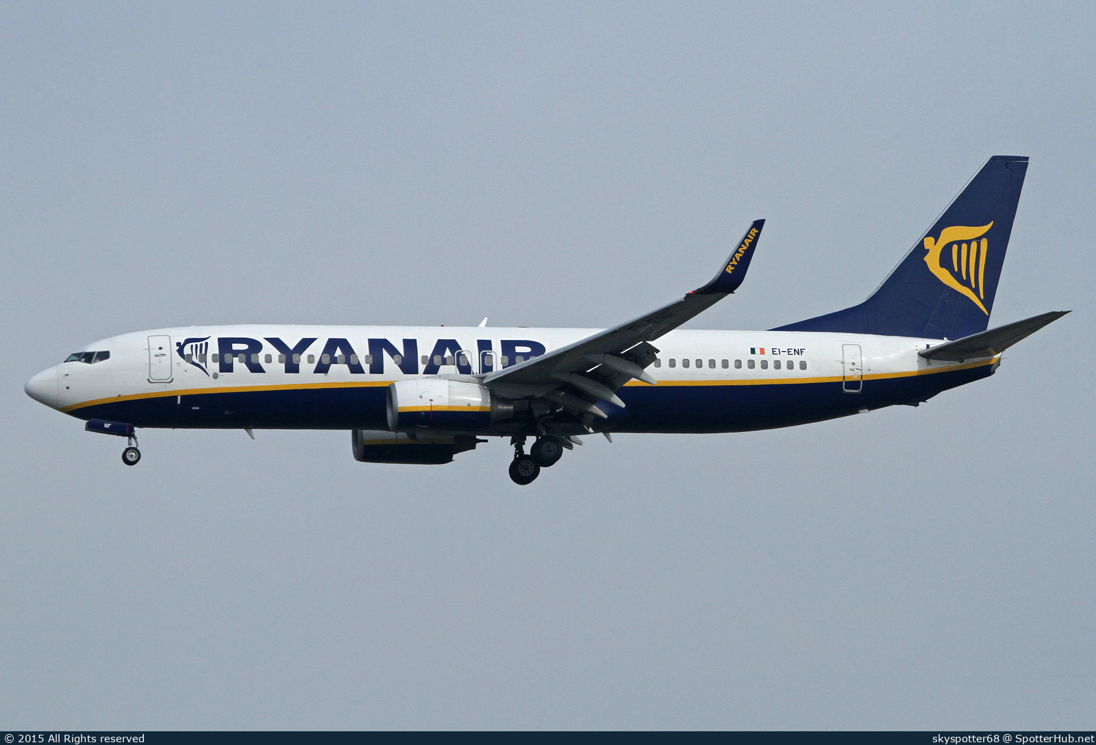 Photo of EI-ENF - Boeing 737-8AS operated by Ryanair