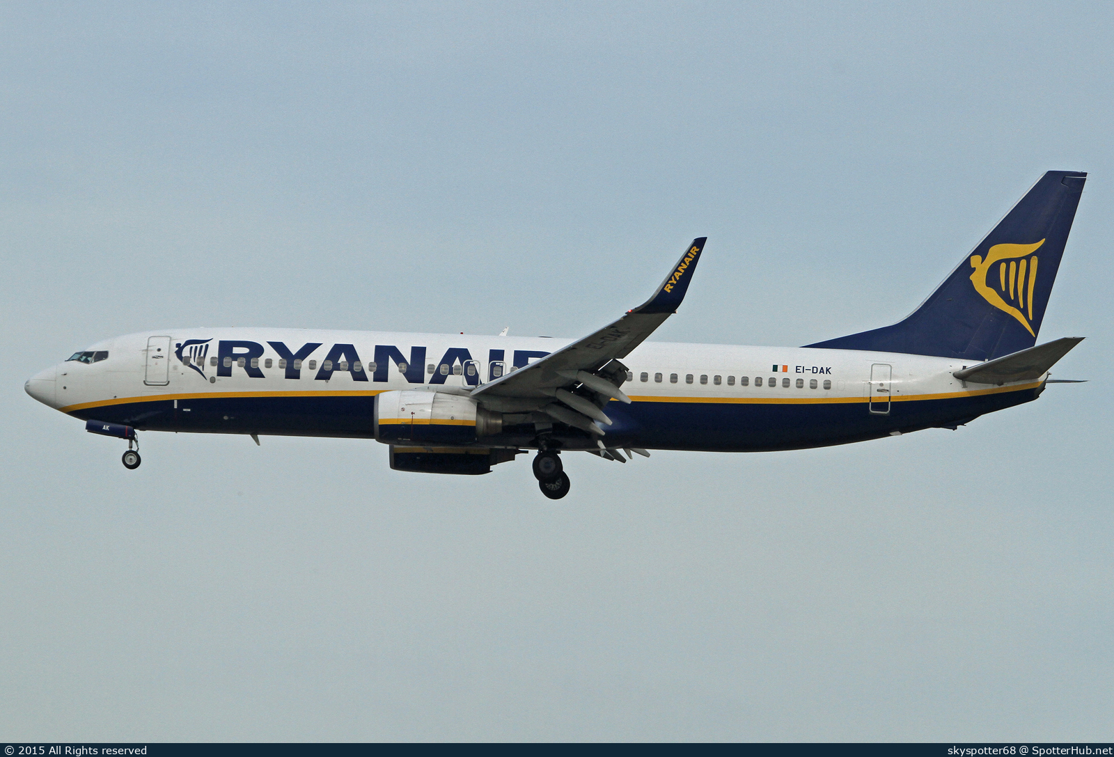 Photo of EI-DAK - Boeing 737-8AS operated by Ryanair
