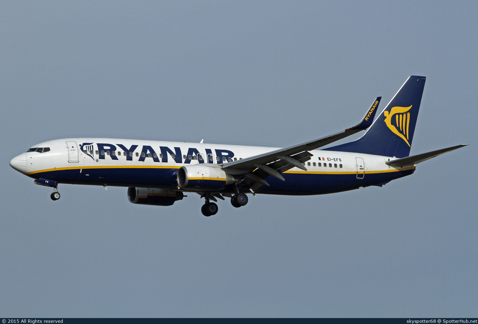 Photo of EI-EFS - Boeing 737-8AS operated by Ryanair