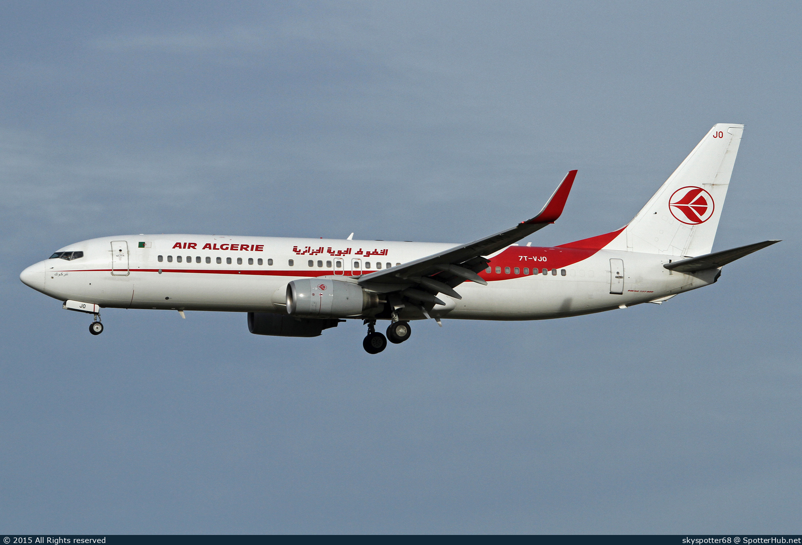 Photo of 7T-VJO - Boeing 737-8D6 operated by Air Algérie