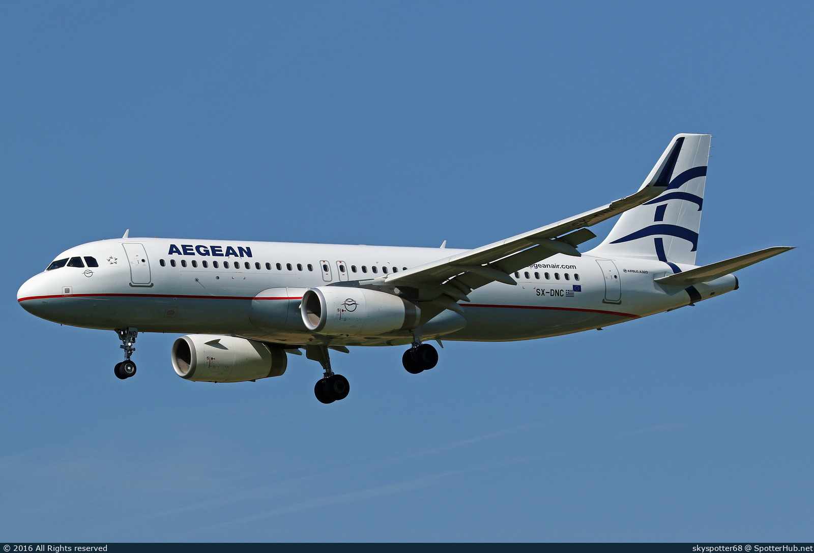 Photo of SX-DNC - Airbus A320-232 operated by Aegean Airlines