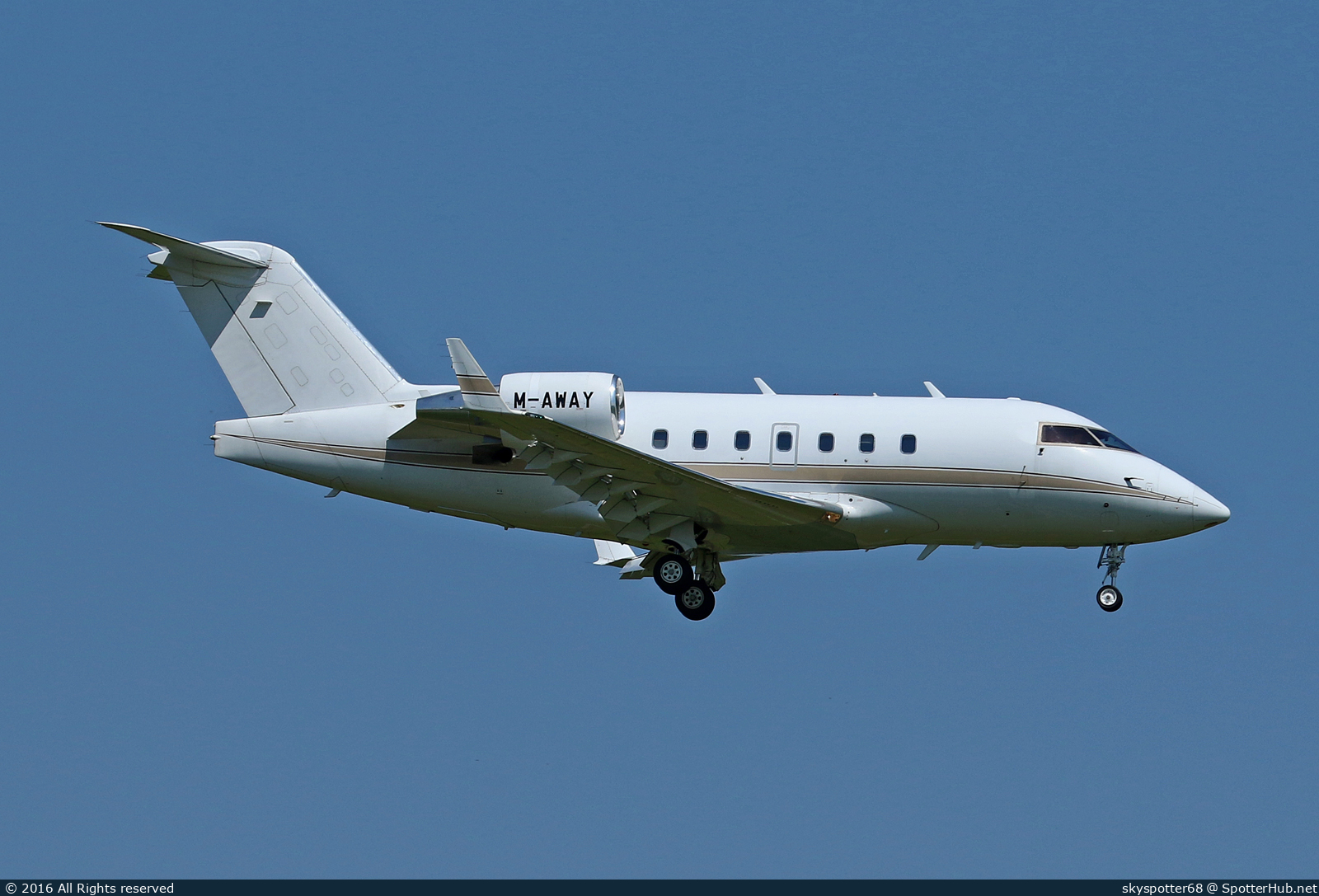 Photo of M-AWAY - Bombardier Challenger 604 operated by Private