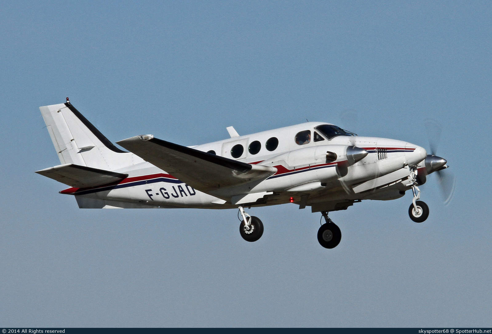 Photo of F-GJAD - Beechcraft E90 King Air operated by GEA Grenobloise d'Electronique et d'Automatismes