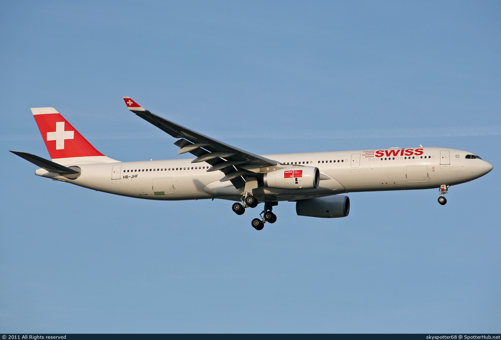 Photo of HB-JHF - Airbus A330-343 operated by Swiss International Air Lines
