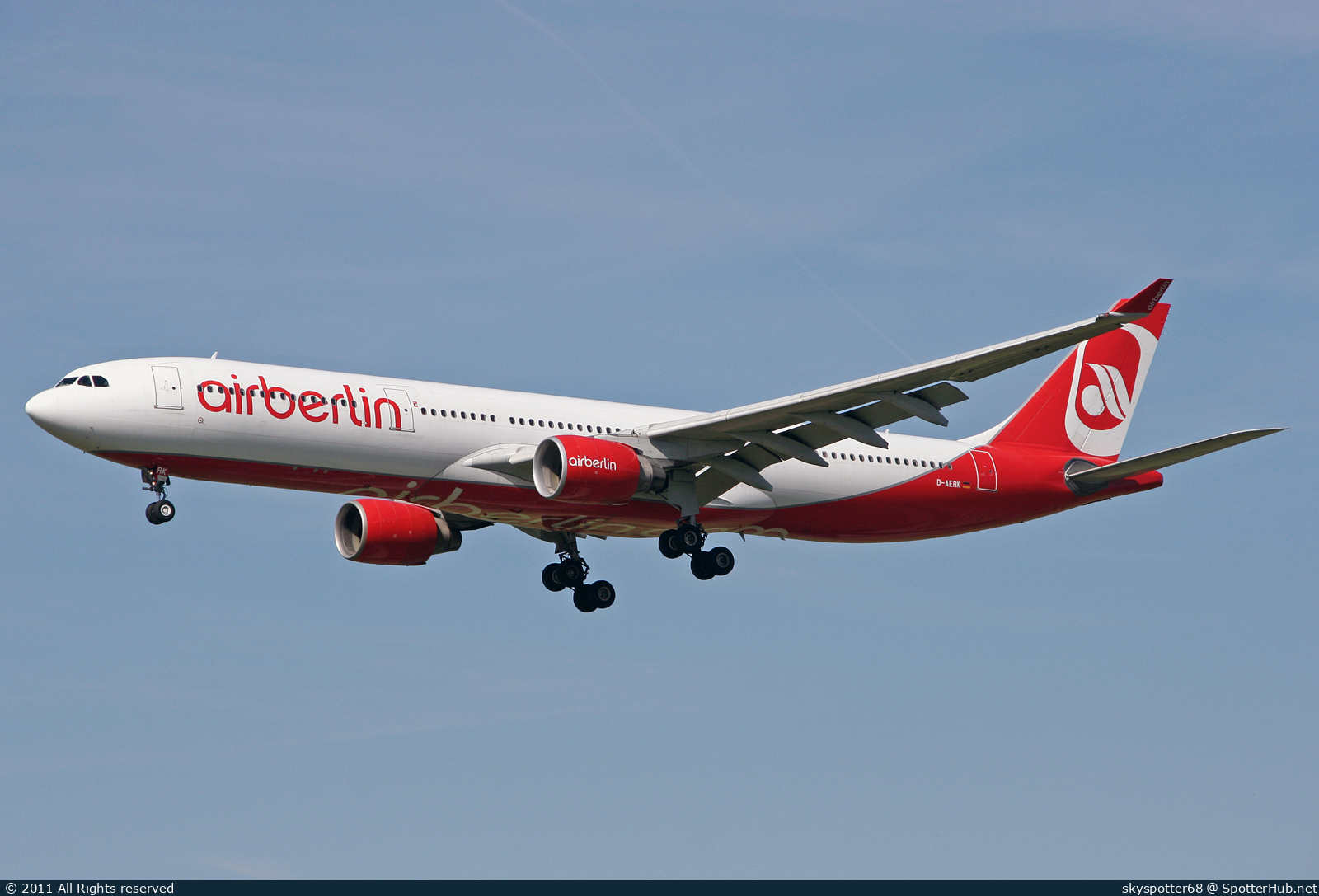 Photo of D-AERK - Airbus A330-322 operated by Air Berlin