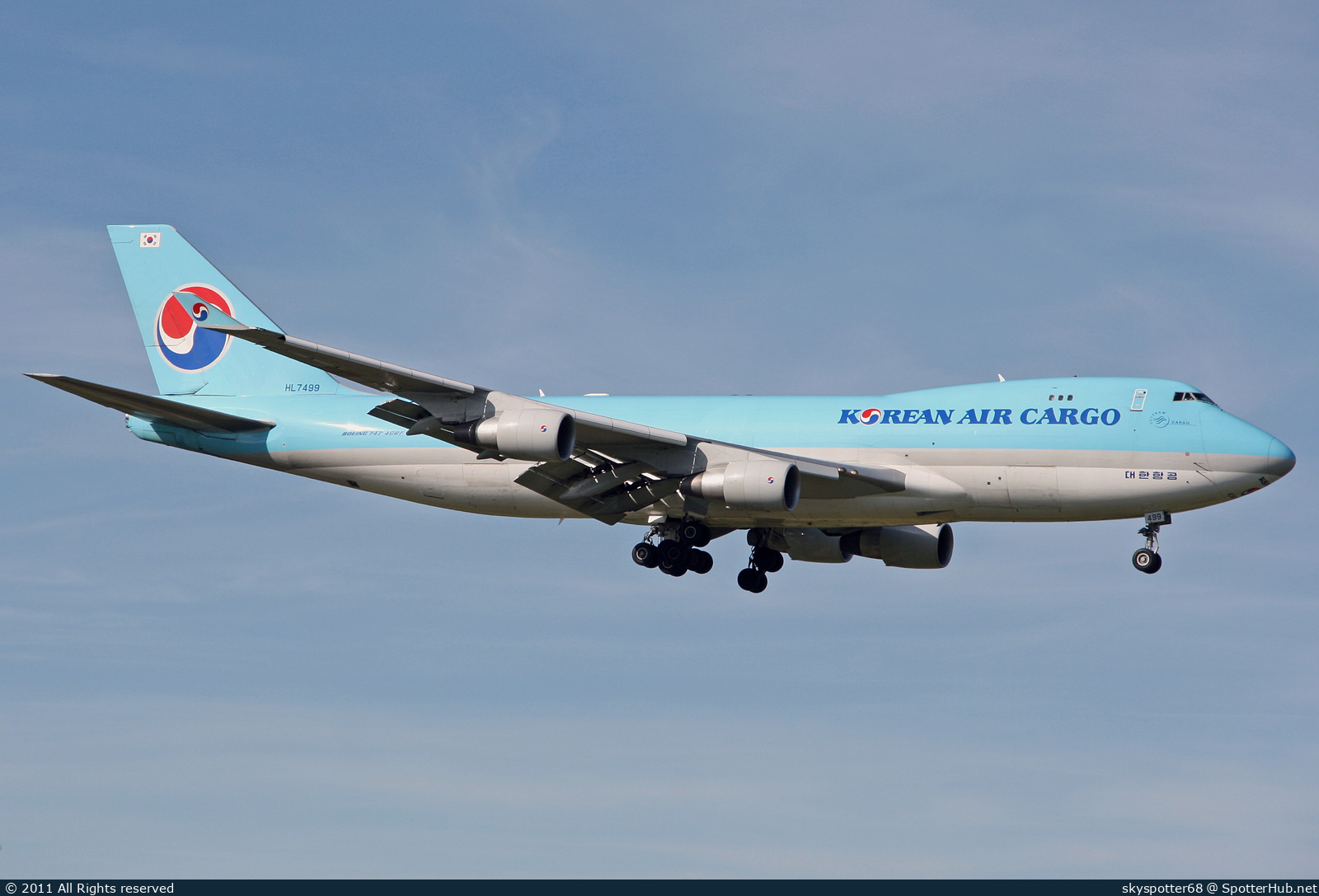 Photo of HL7499 - Boeing 747-4B5F(ER) operated by Korean Air Cargo