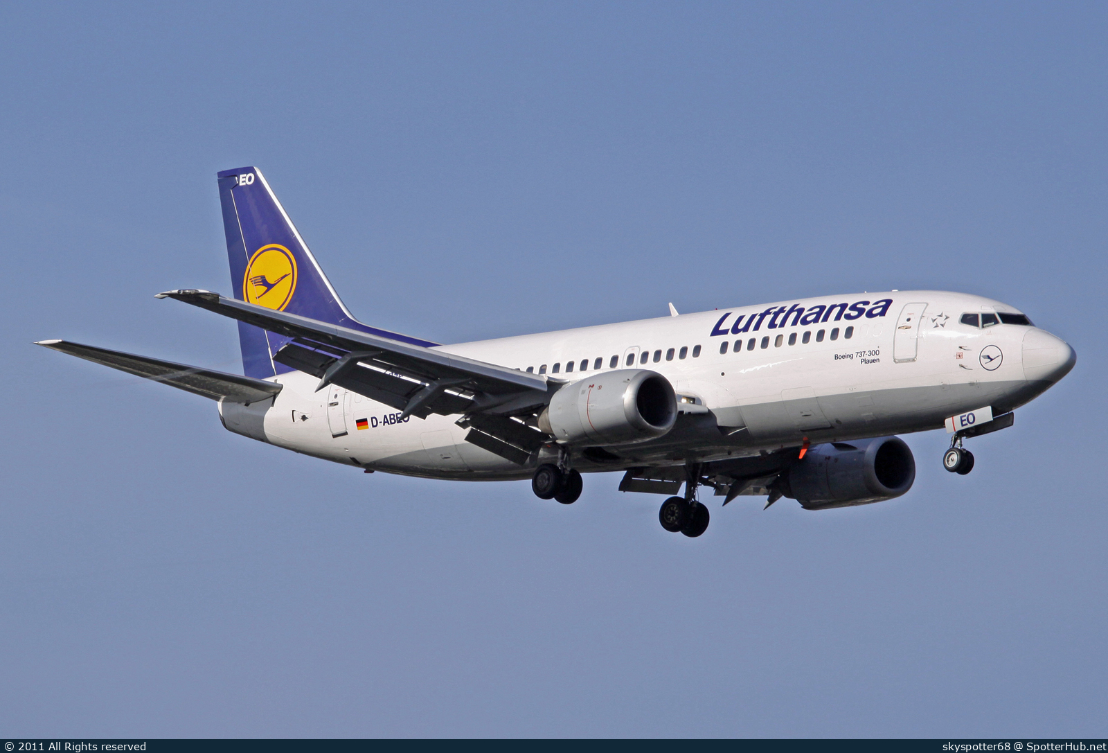 Photo of D-ABEO - Boeing 737-330 operated by Lufthansa