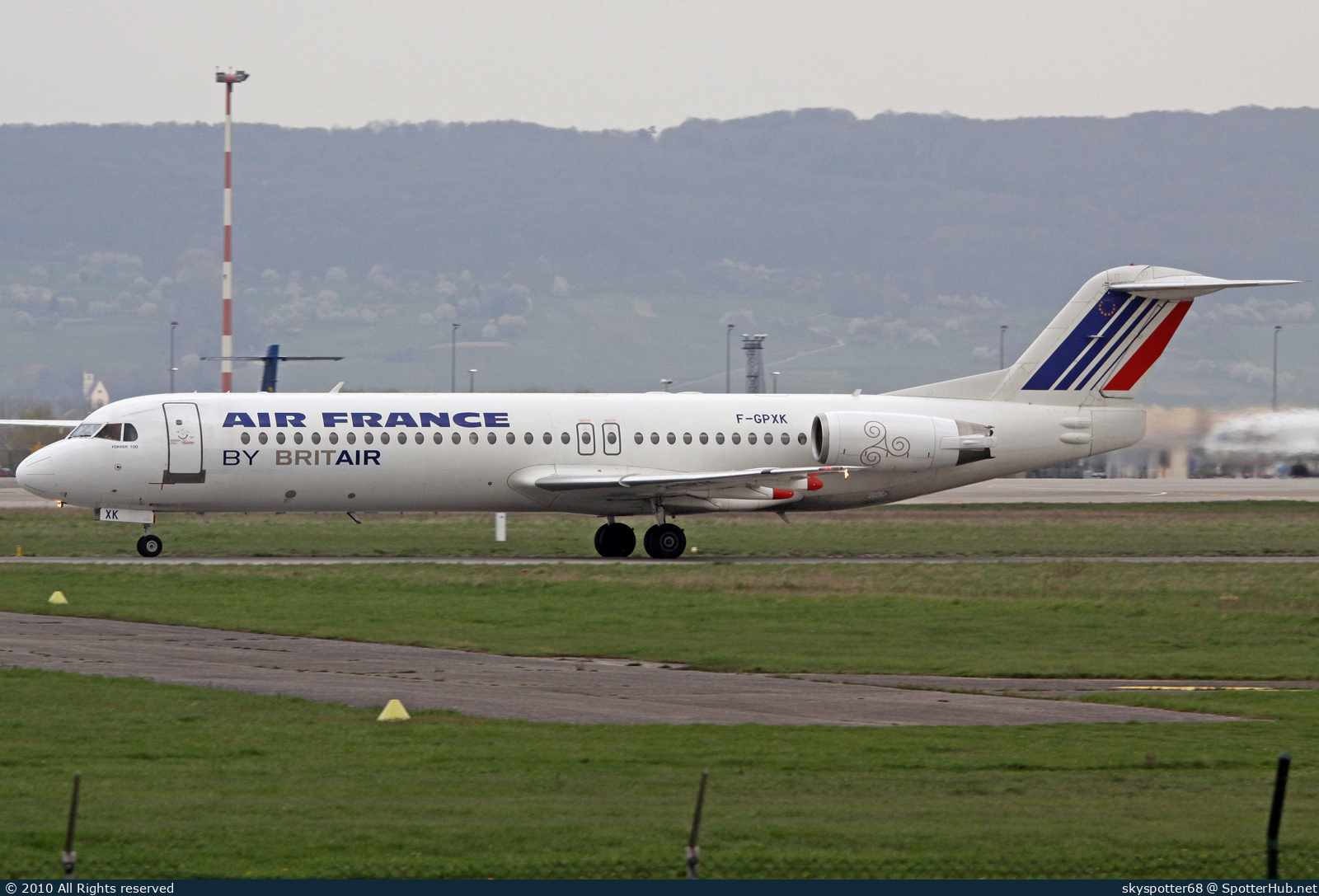 Photo of F-GPXK - Fokker 100 operated by Air France (opb Brit Air)