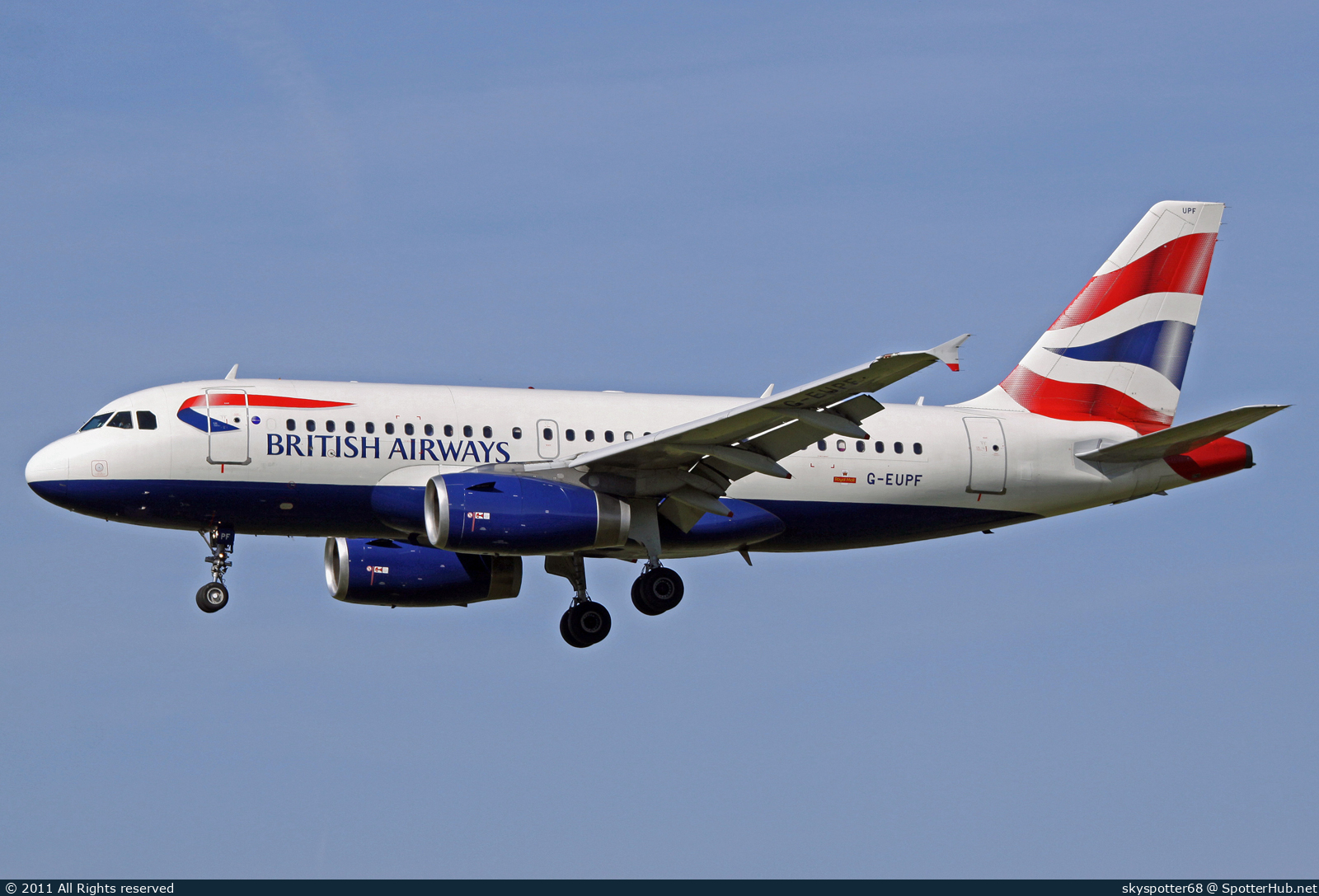Photo of G-EUPF - Airbus A319-131 operated by British Airways