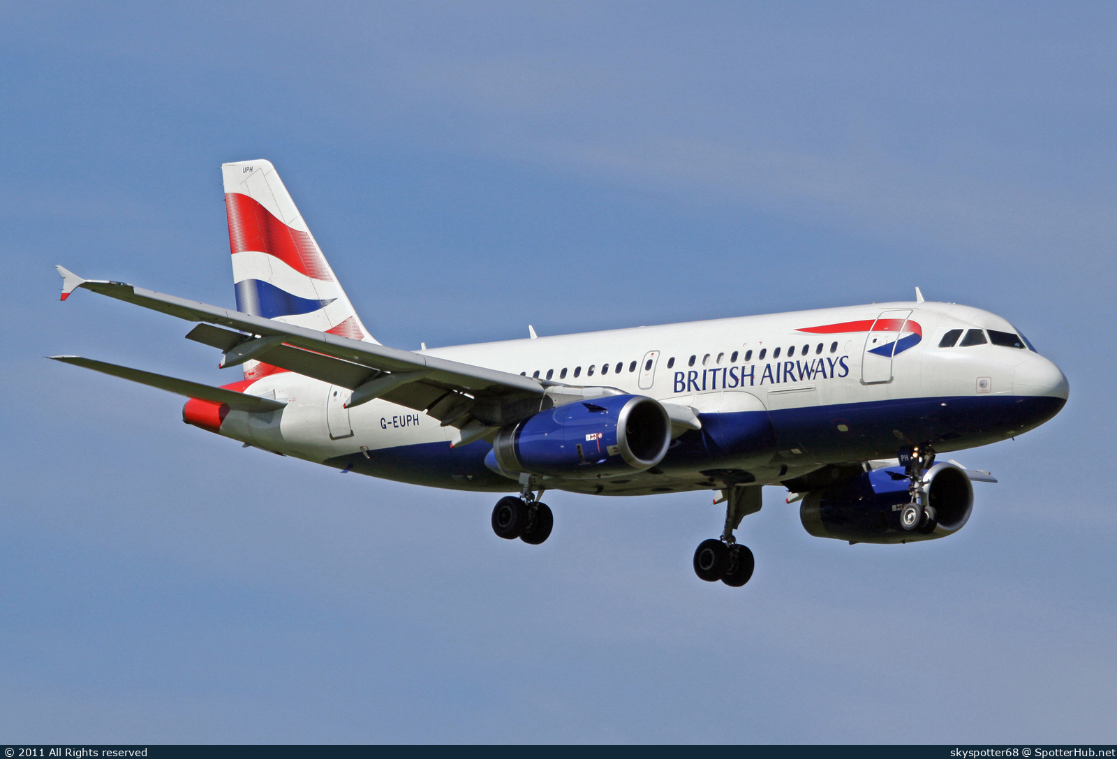 Photo of G-EUPH - Airbus A319-131 operated by British Airways
