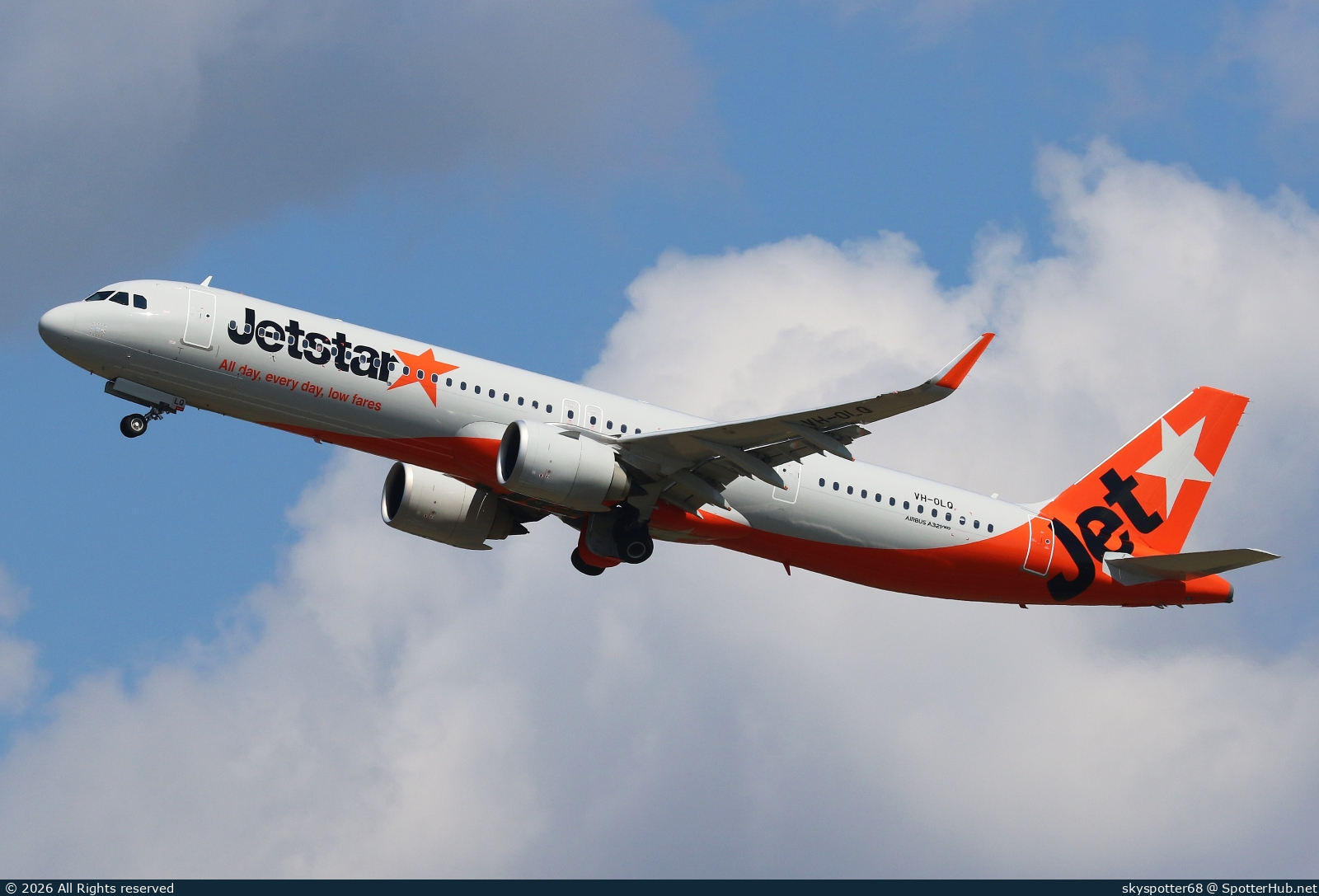 Photo of VH-OLQ - Airbus A321-251NX operated by Jetstar Airways