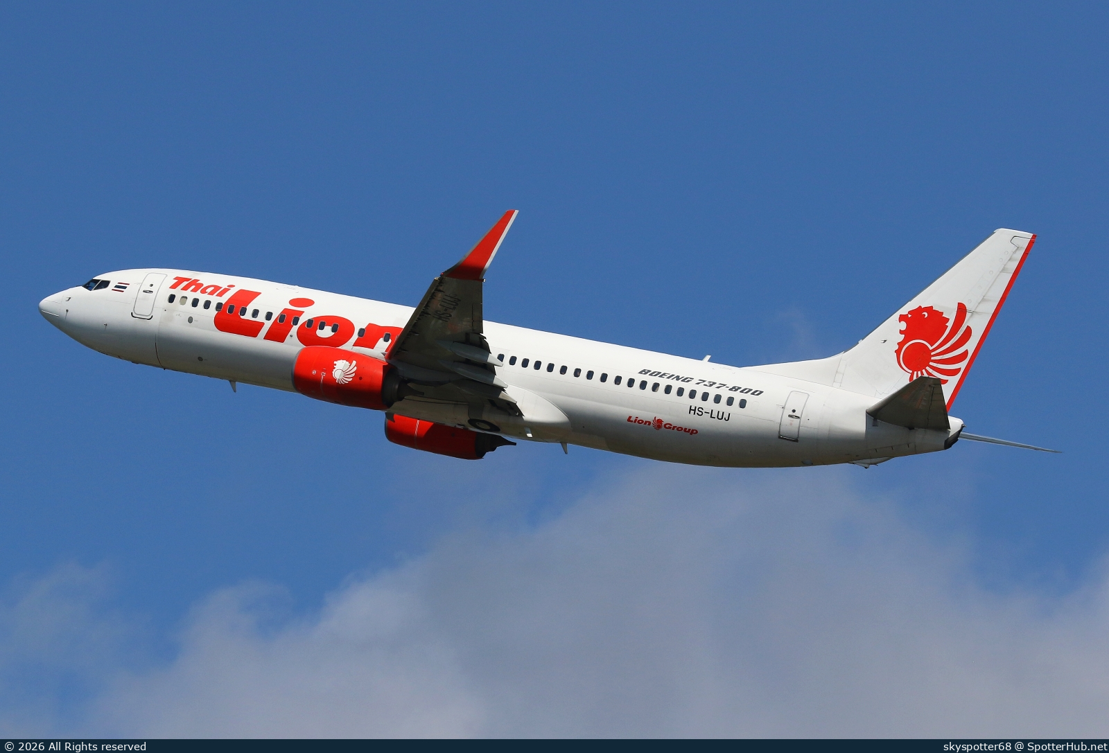 Photo of HS-LUJ - Boeing 737-8GP operated by Thai Lion Air