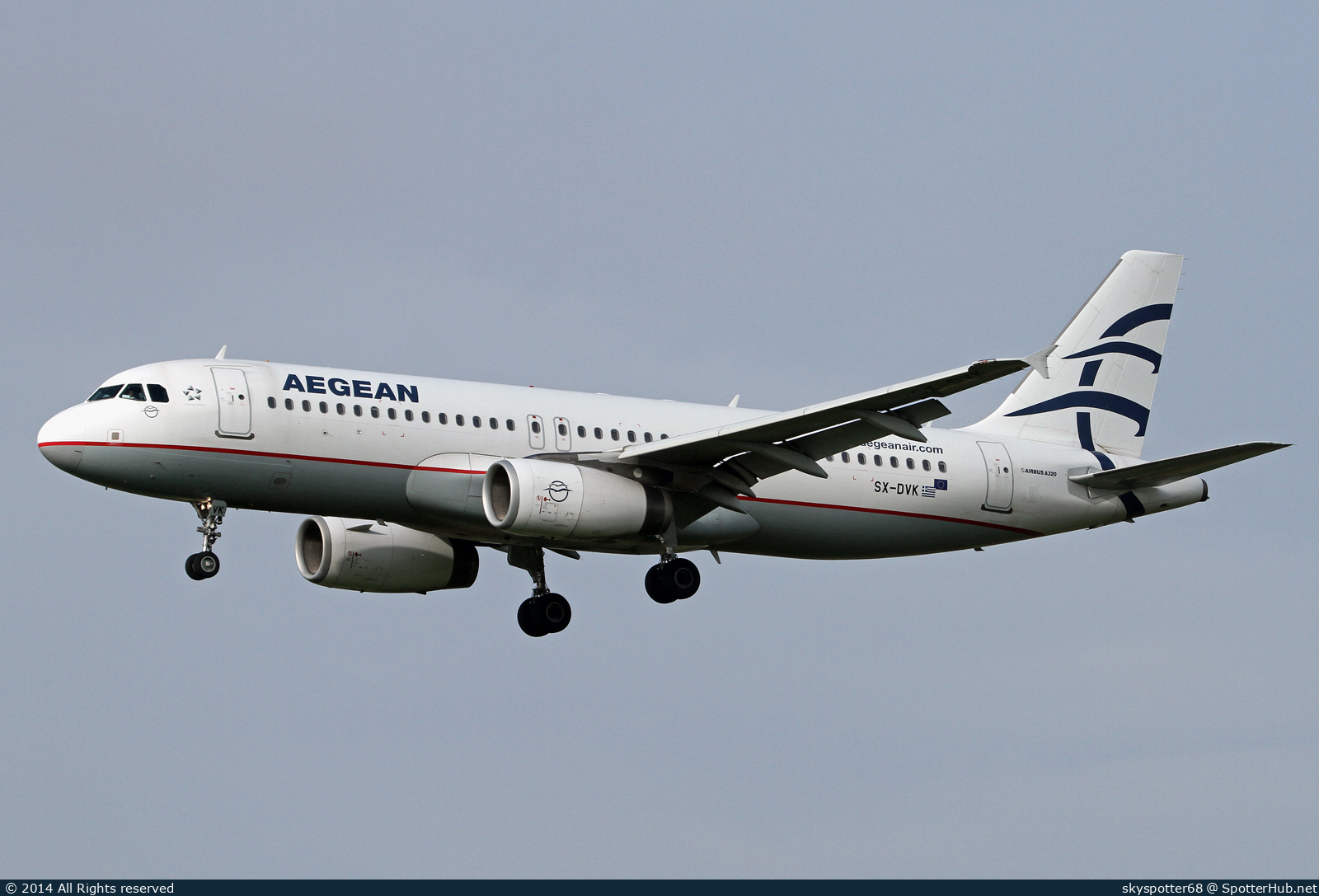 Photo of SX-DVK - Airbus A320-232 operated by Aegean Airlines