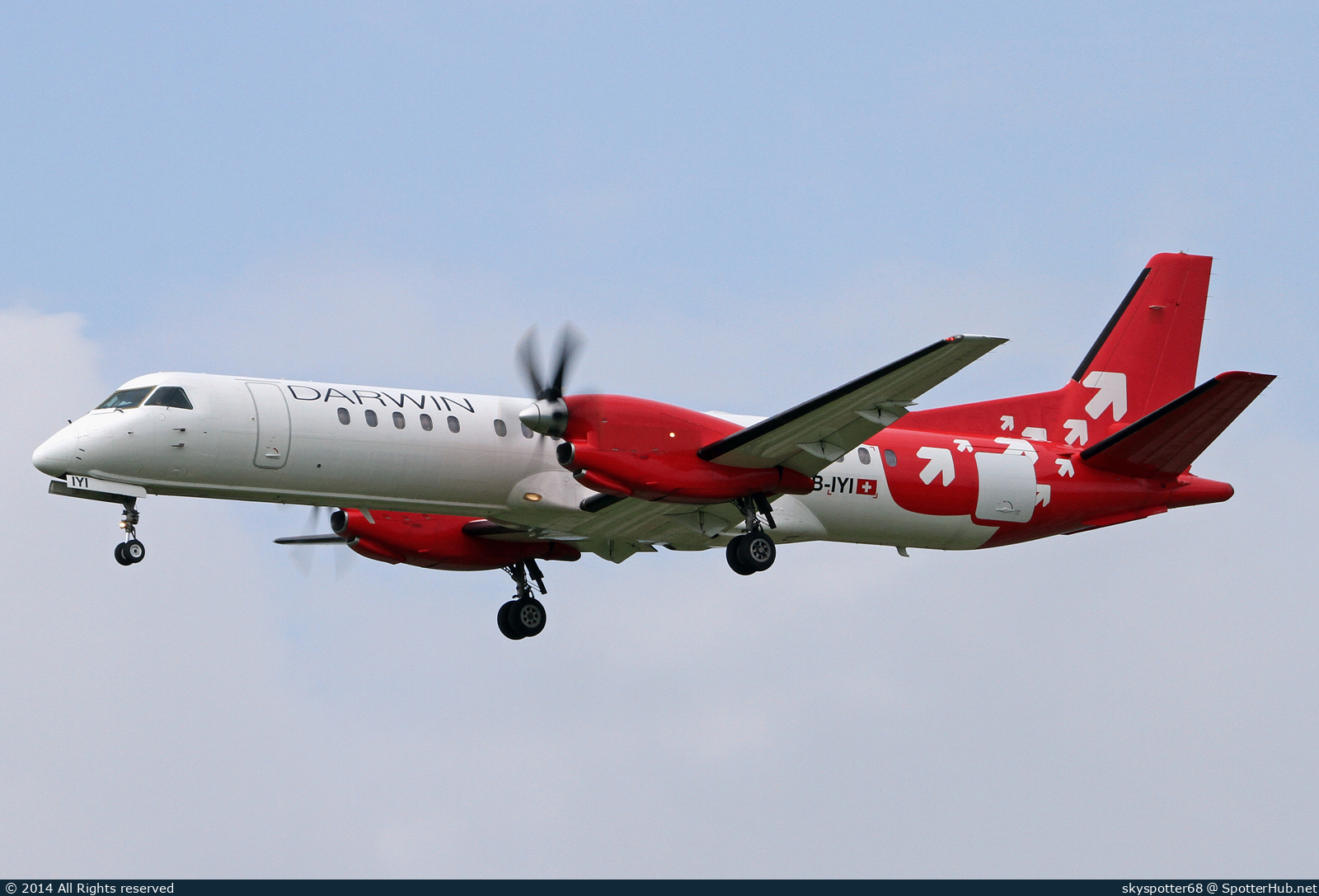 Photo of HB-IYI - Saab 2000 operated by Darwin Airline