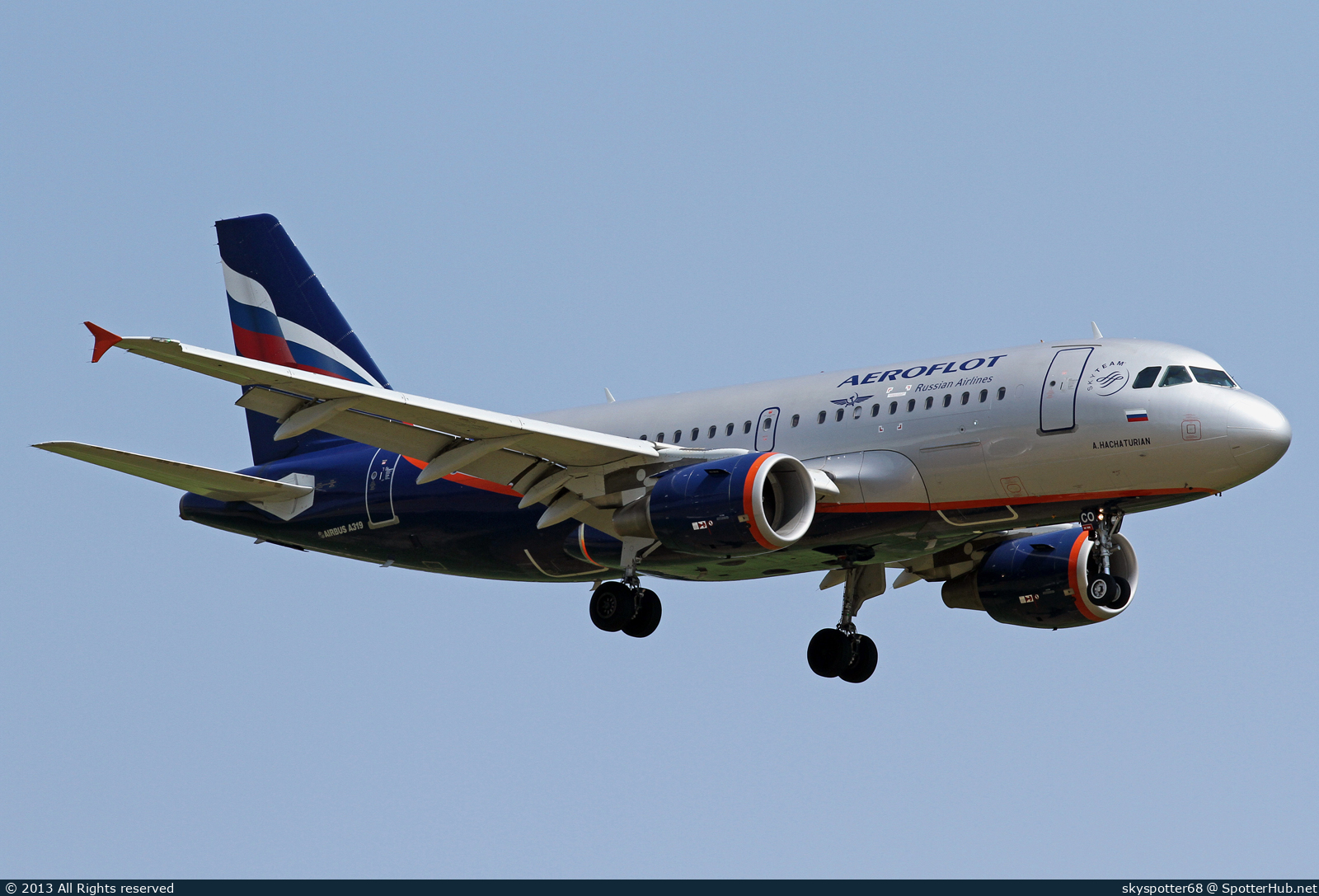 Photo of VQ-BCO - Airbus A319-111 operated by Aeroflot