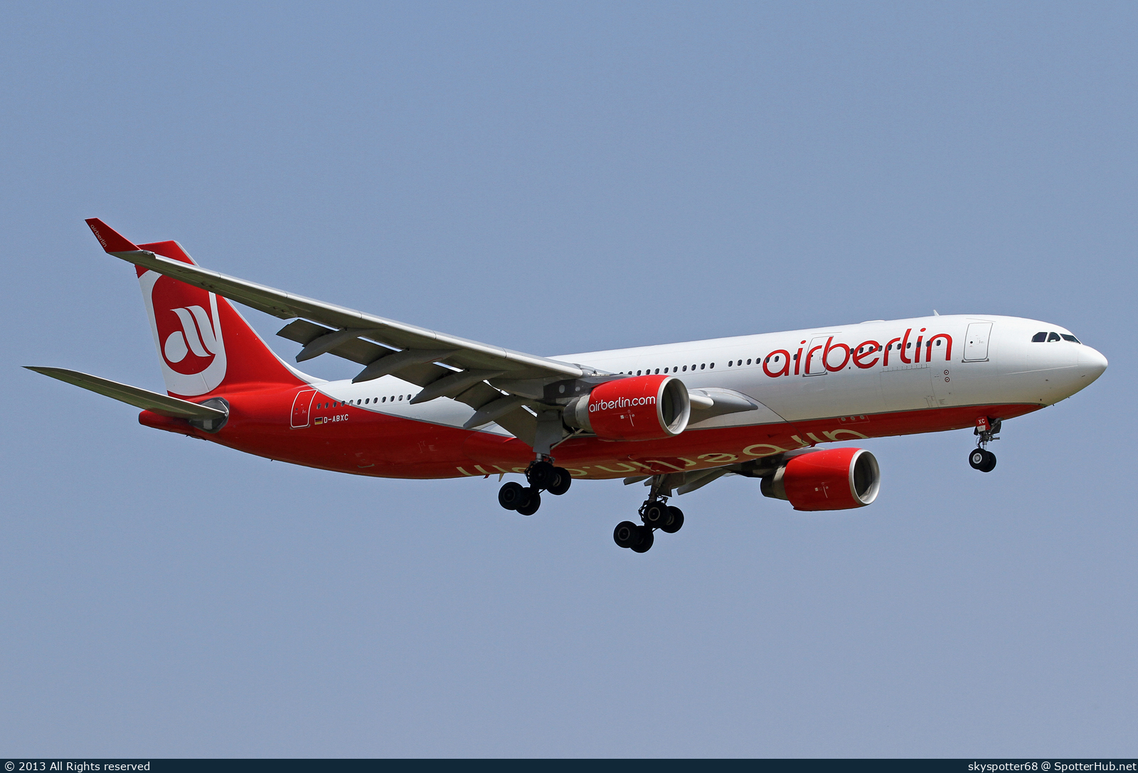 Photo of D-ABXC - Airbus A330-223 operated by Air Berlin