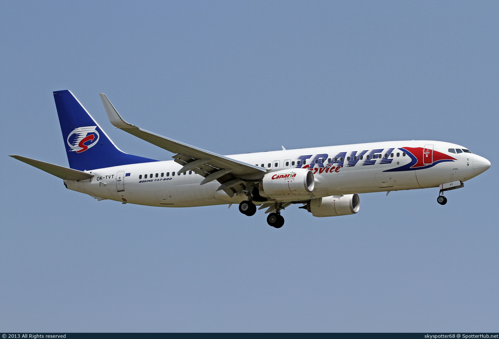 Photo of OK-TVT - Boeing 737-86N operated by Travel Service