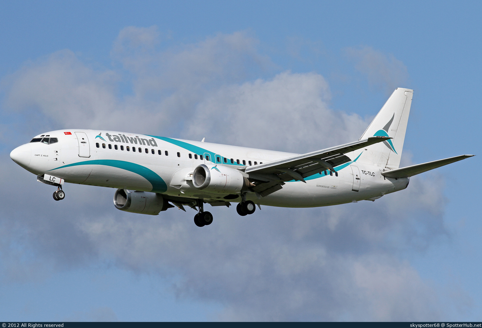 Photo of TC-TLC - Boeing 737-4Q8 operated by Tailwind Airlines