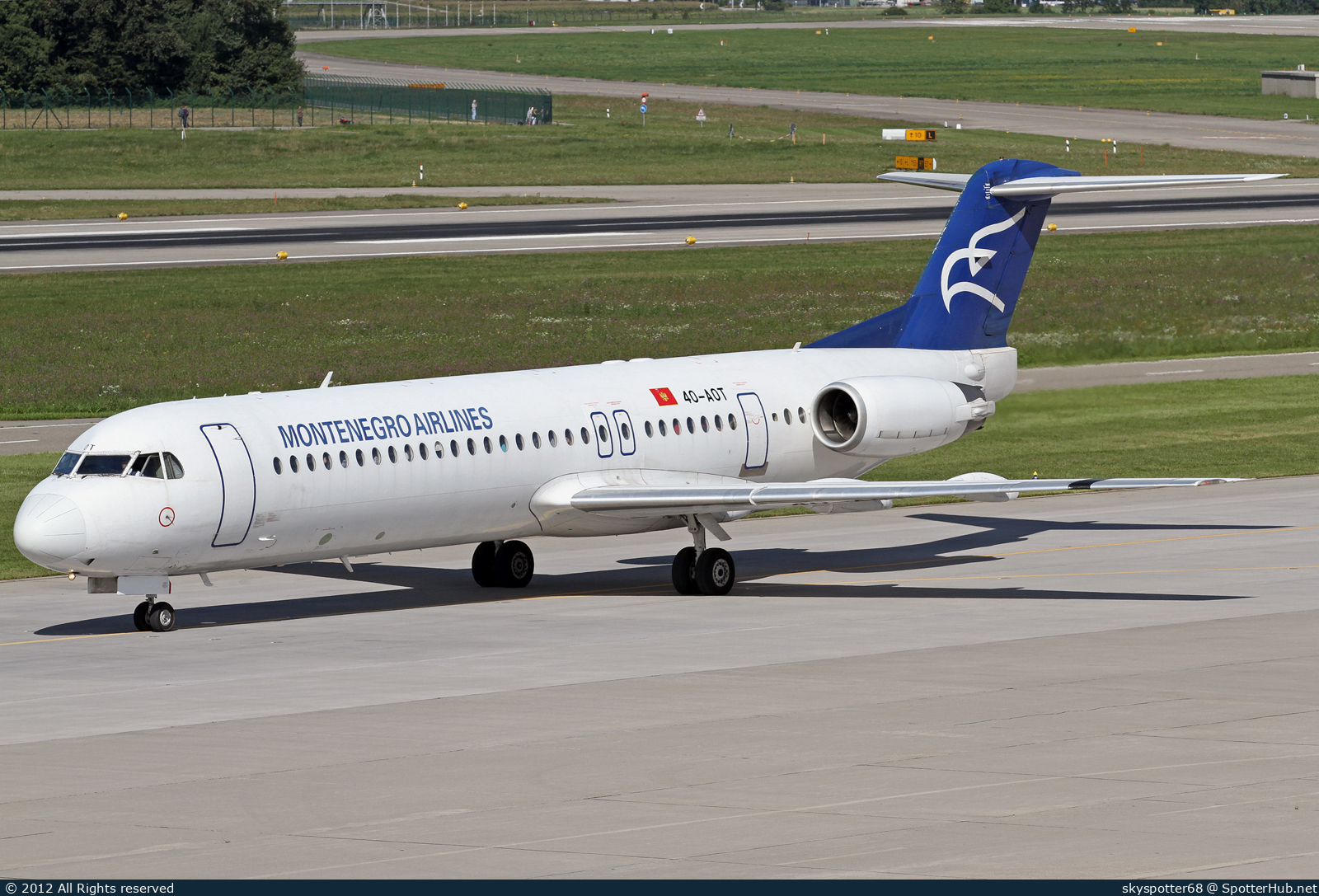 Photo of 4O-AOT - Fokker 100 operated by Montenegro Airlines