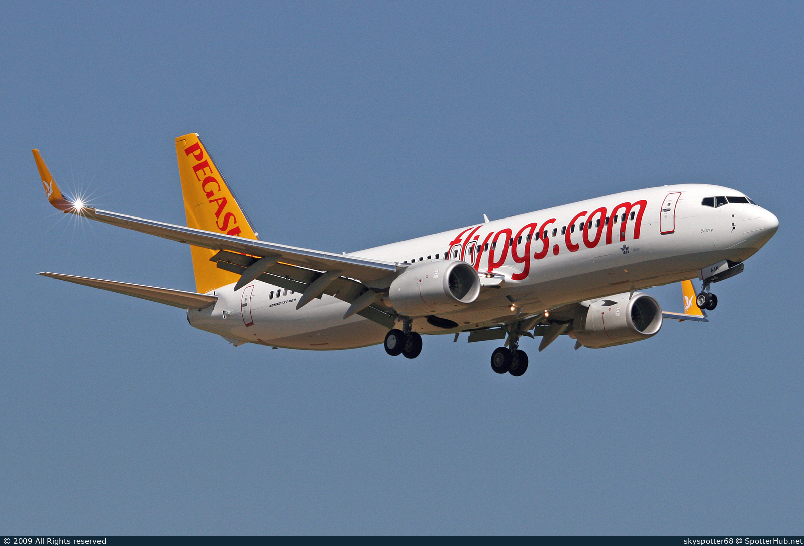 Photo of TC-AAN - Boeing 737-82R operated by Pegasus Airlines