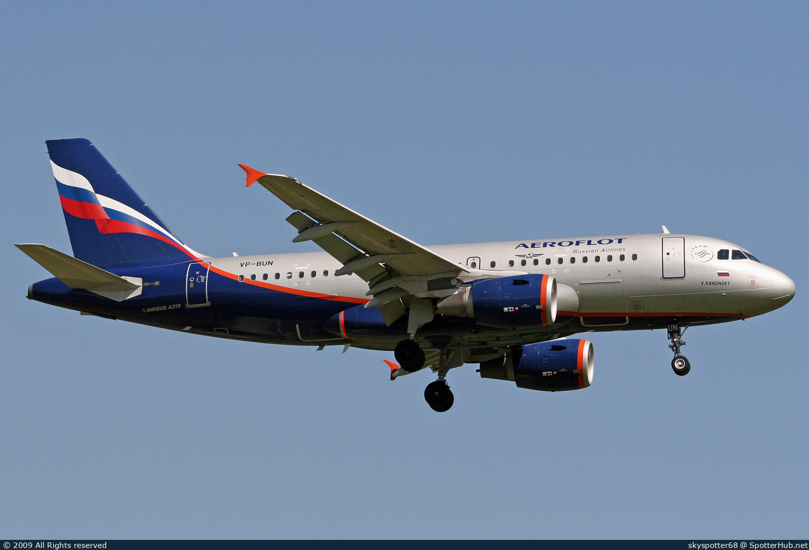 Photo of VP-BUN - Airbus A319-111 operated by Aeroflot