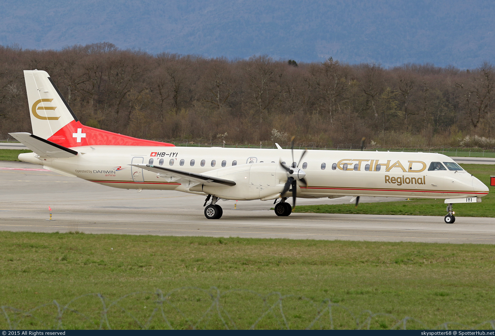 Photo of HB-IYI - Saab 2000 operated by Etihad Regional (opb Darwin Airline)