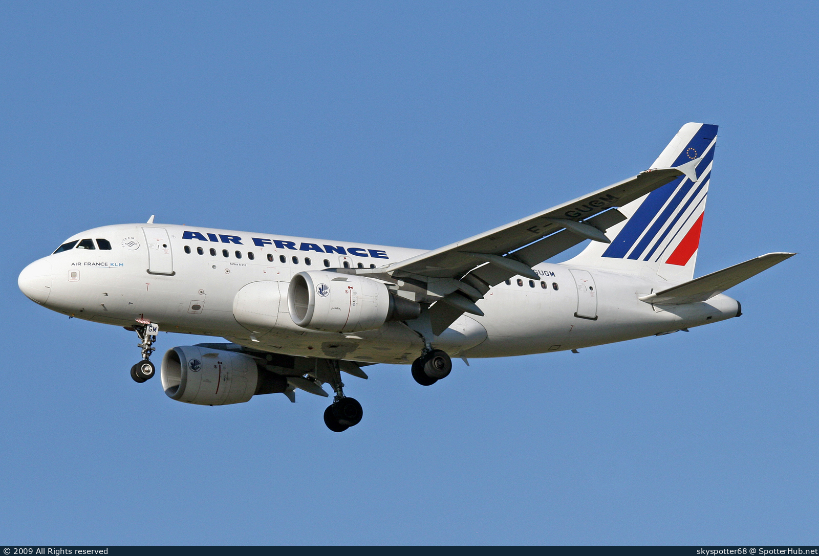 Photo of F-GUGM - Airbus A318-111 operated by Air France