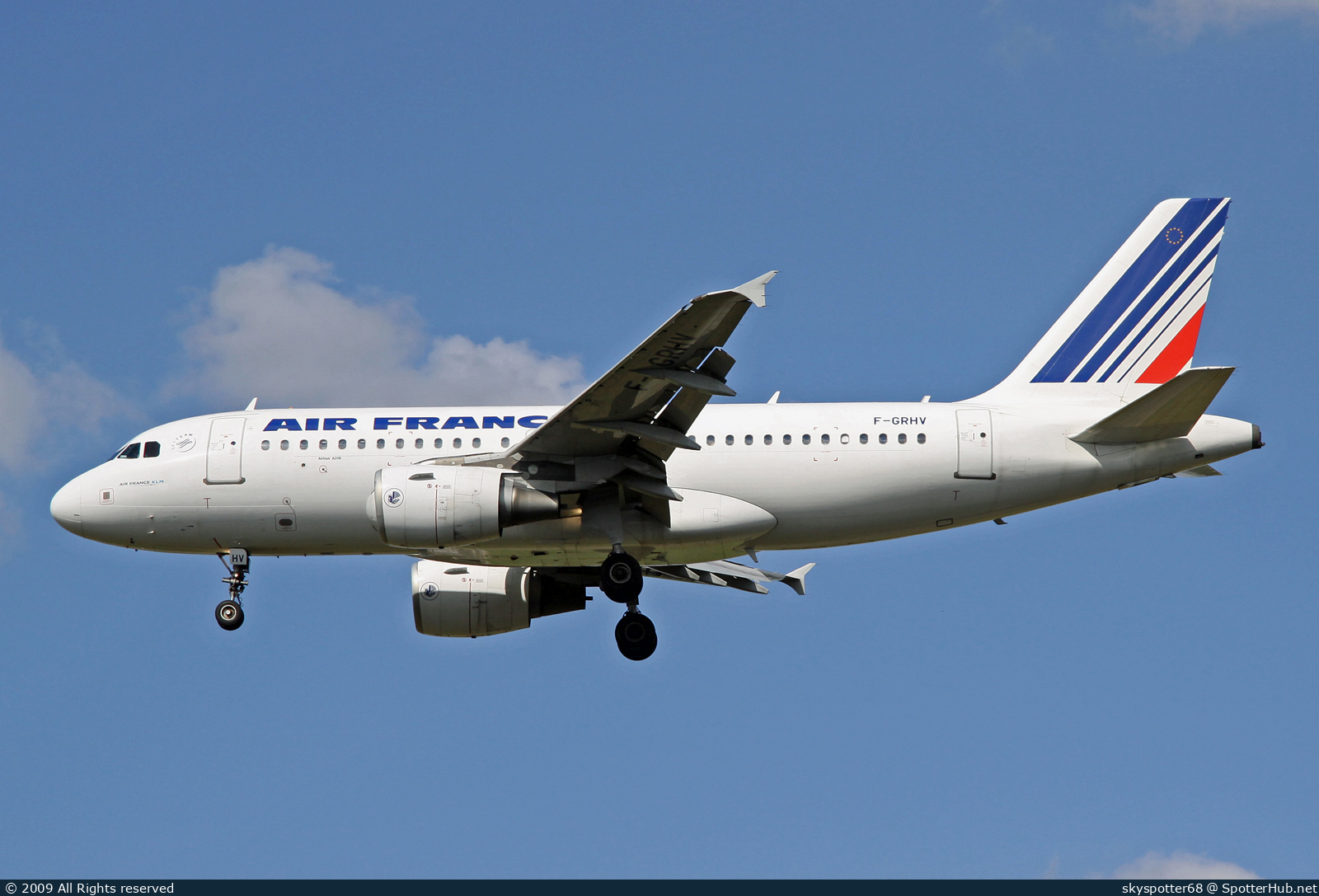 Photo of F-GRHV - Airbus A319-111 operated by Air France