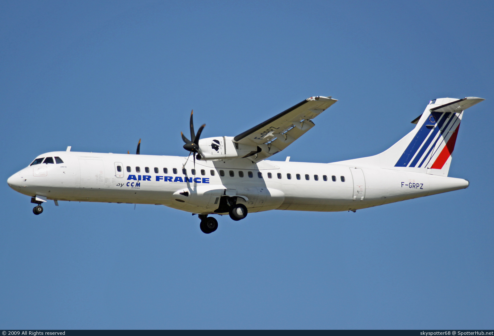 Photo of F-GRPZ - ATR 72-500 operated by Air France (opb CCM Airlines)