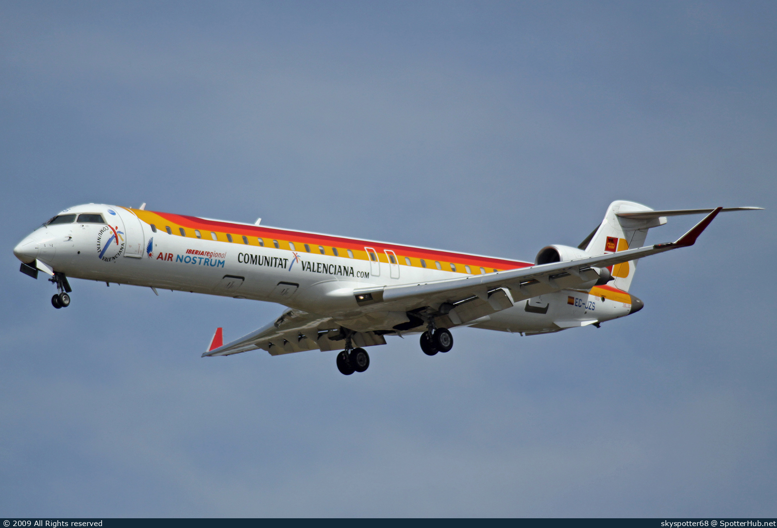 Photo of EC-JZS - Bombardier CRJ-900ER operated by Iberia Regional (opb Air Nostrum)