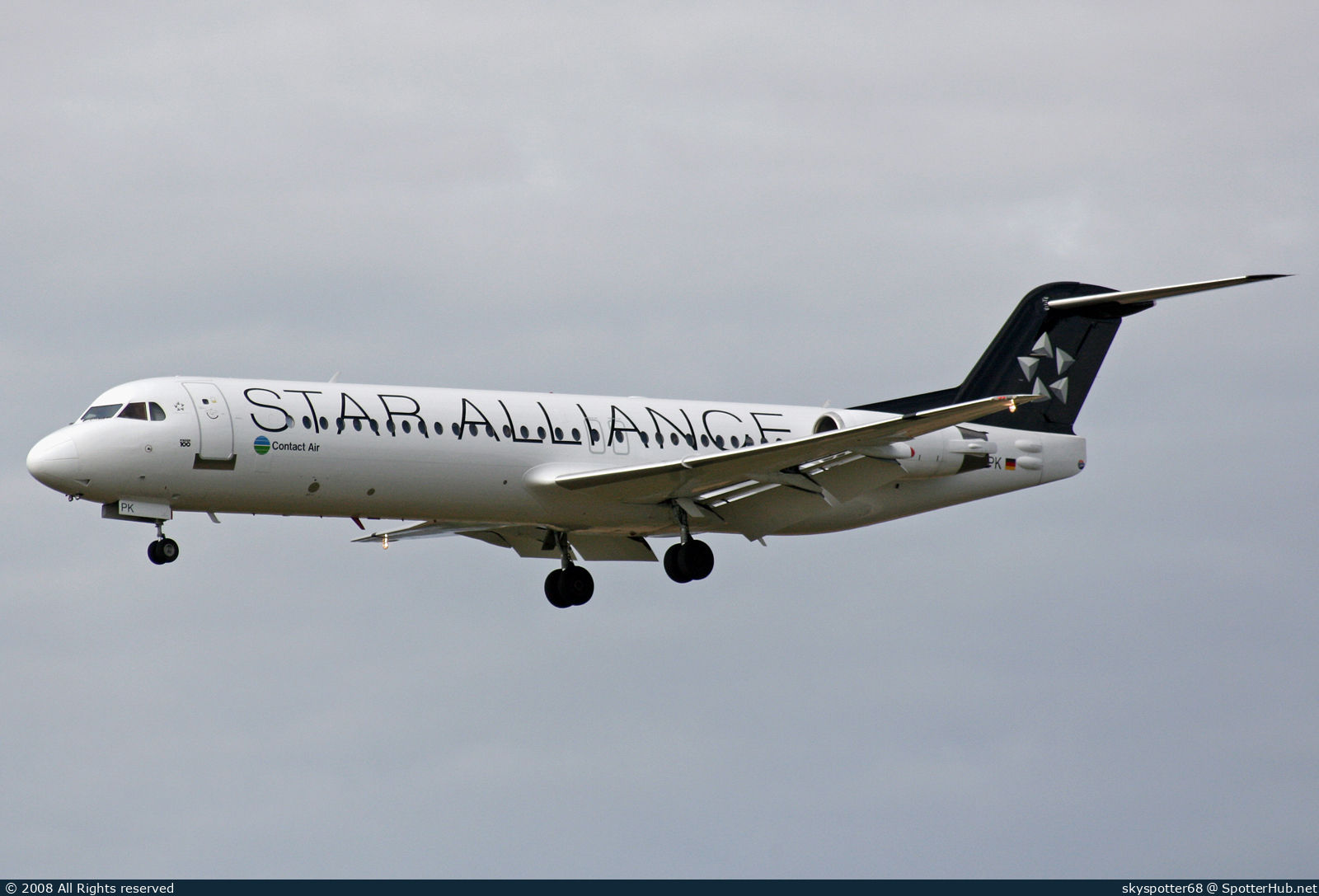 Photo of D-AGPK - Fokker 100 operated by Contact Air