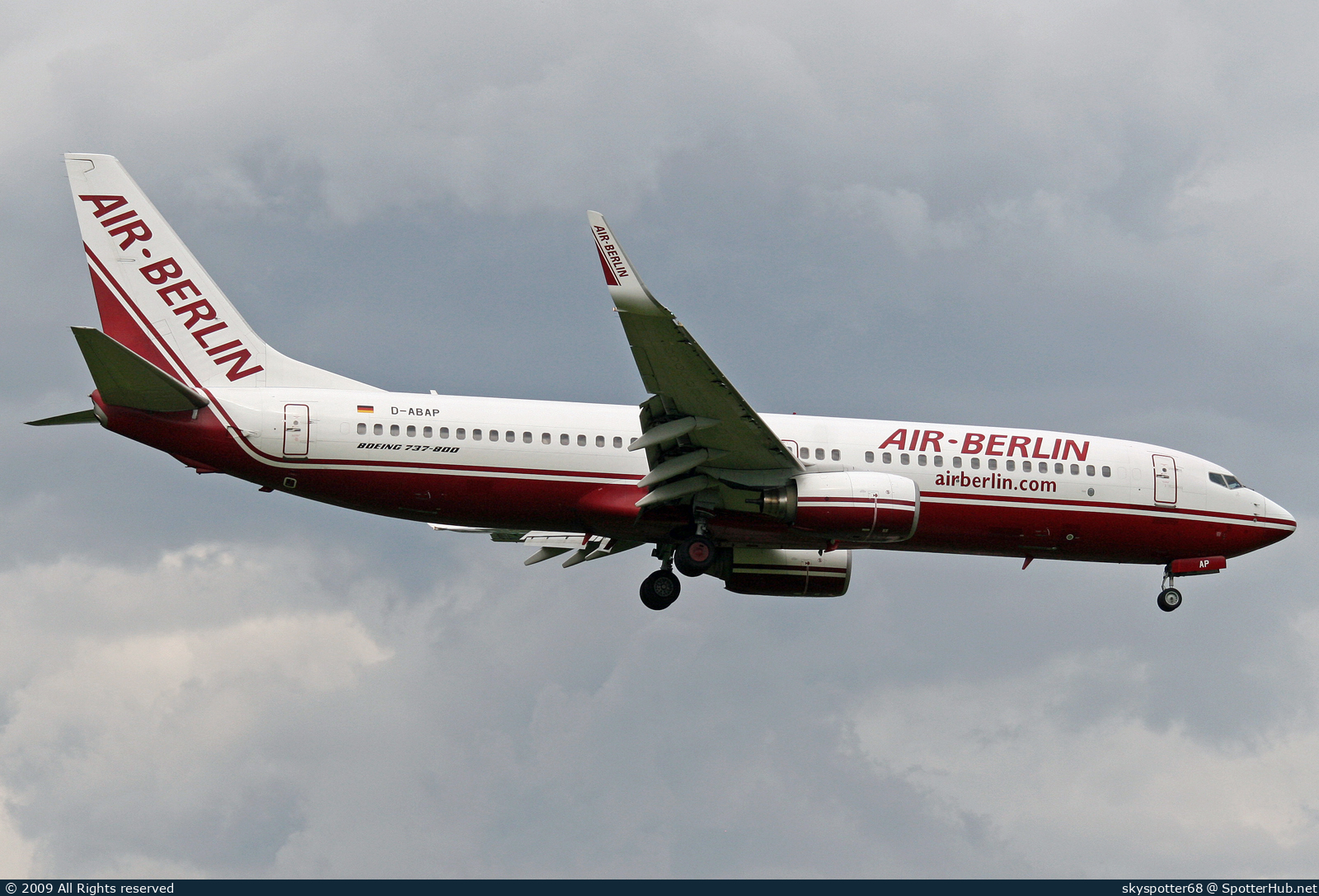 Photo of D-ABAP - Boeing 737-86J operated by Air Berlin
