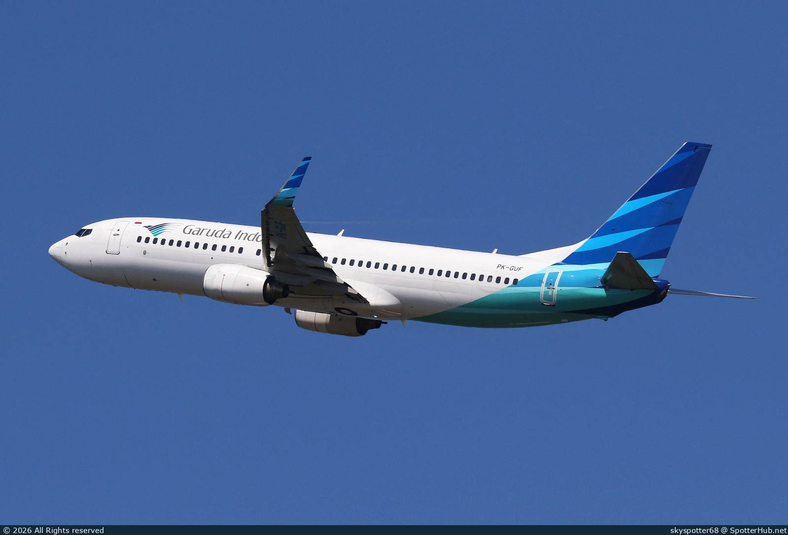 Photo of PK-GUF - Boeing 737-8U3 operated by Garuda Indonesia