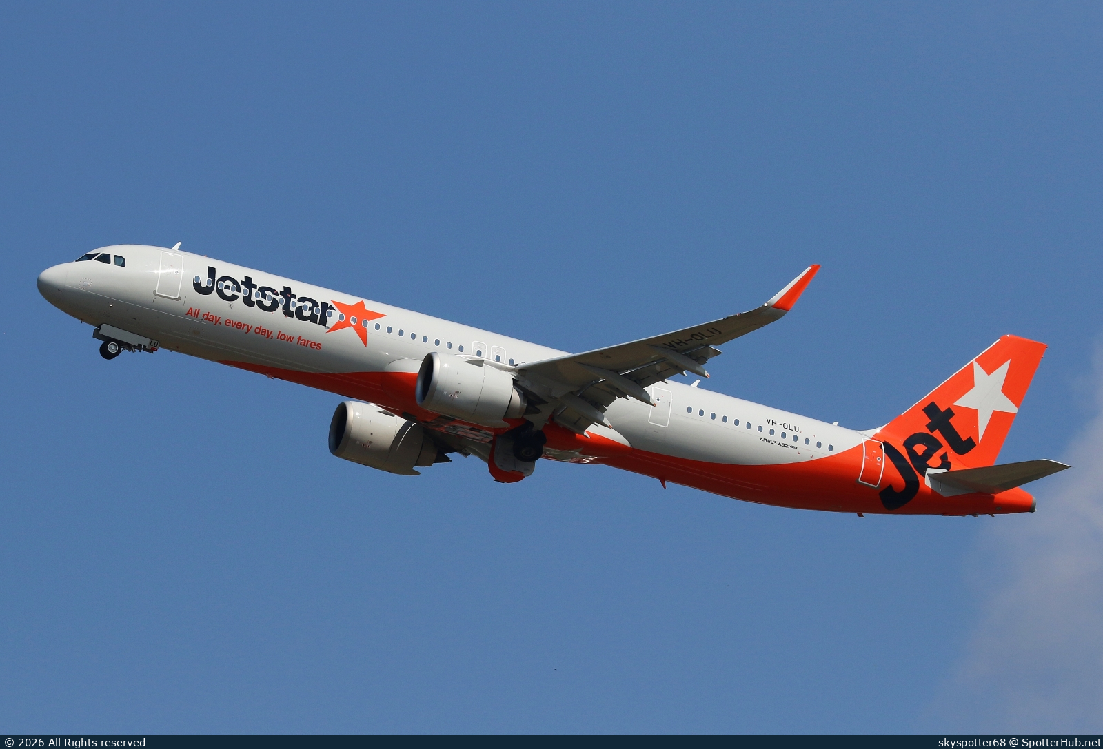Photo of VH-OLU - Airbus A321-251NX operated by Jetstar Airways