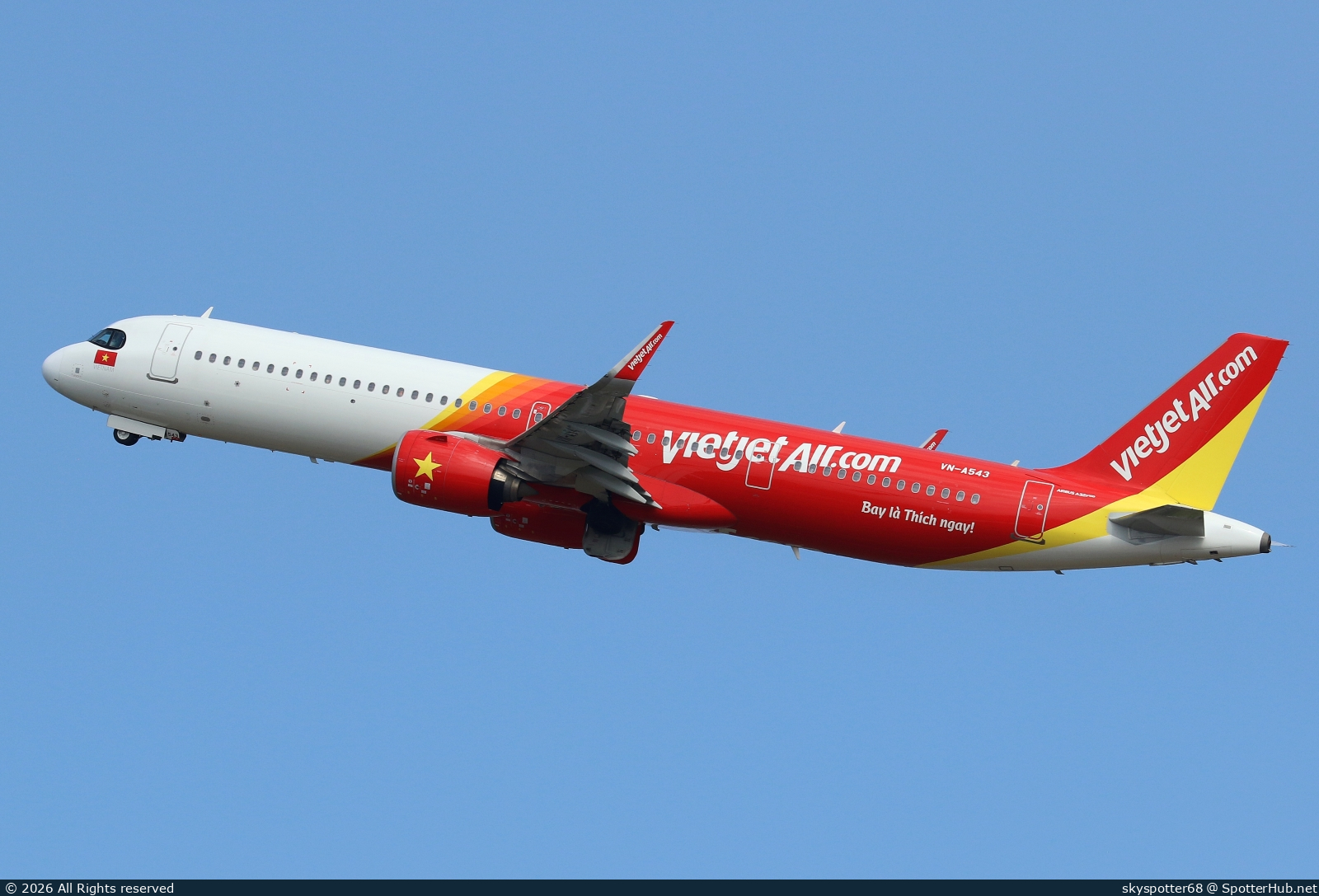 Photo of VN-A543 - Airbus A321-271NX operated by VietJet Air