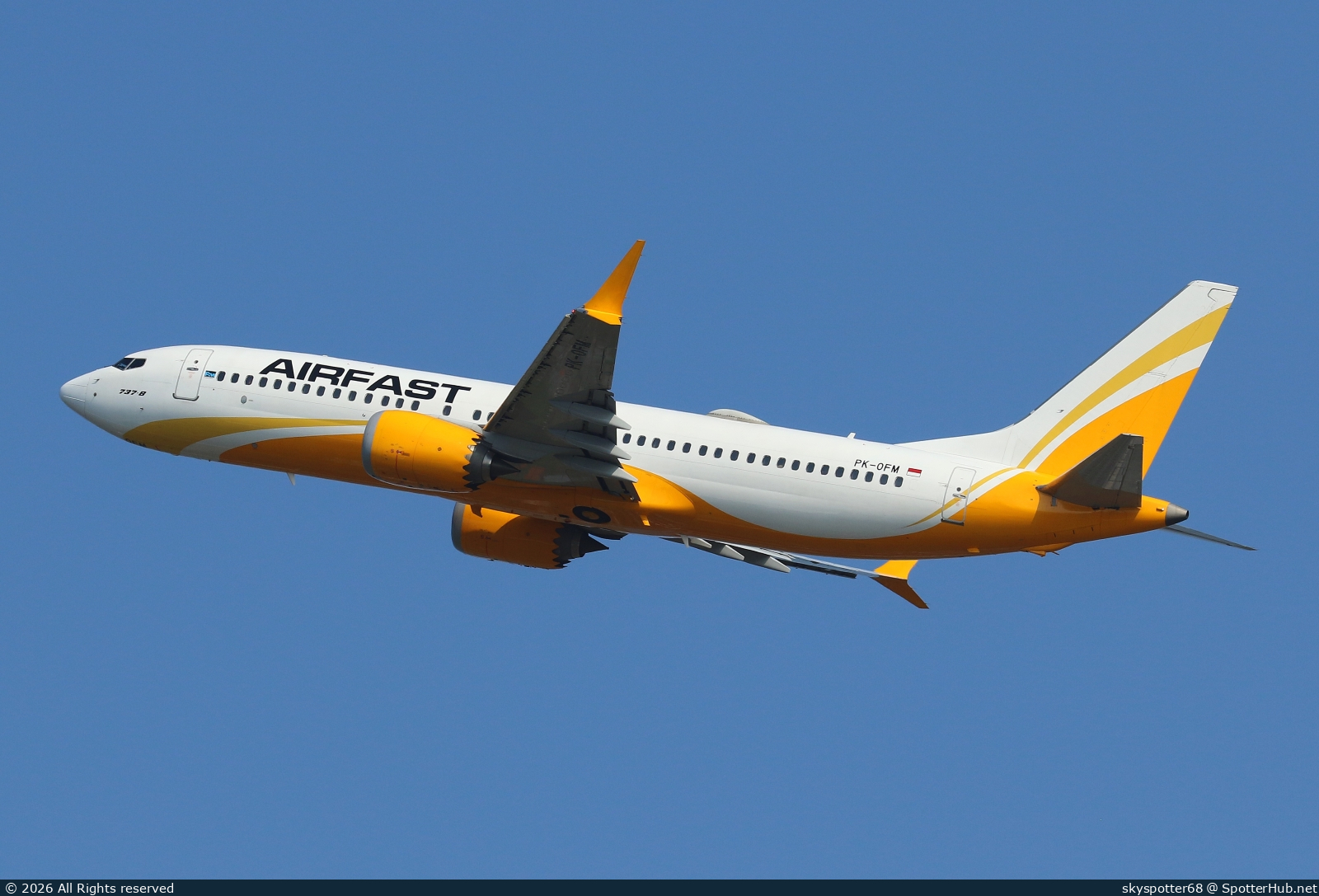 Photo of PK-OFM - Boeing 737 MAX 8 operated by Airfast Indonesia